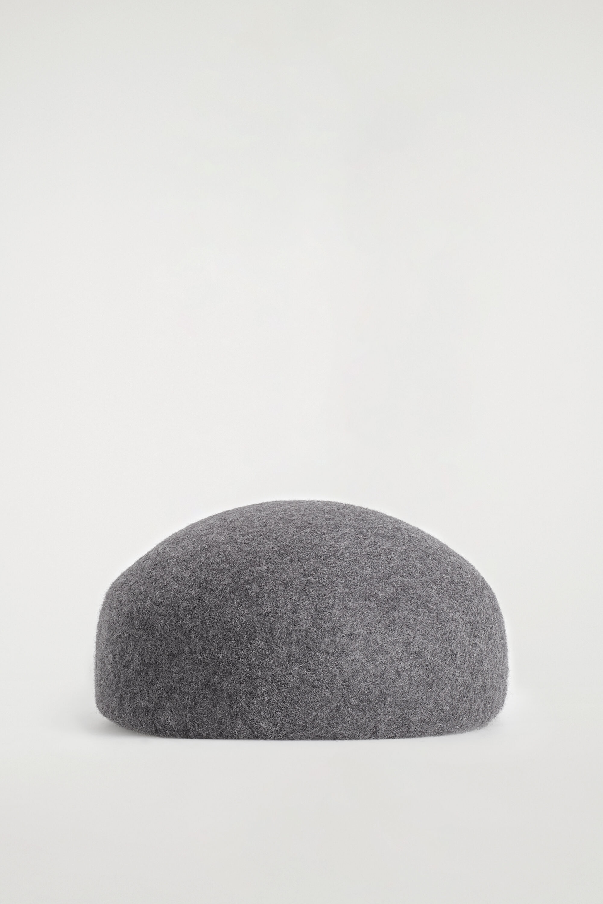SCULPTED WOOL BERET - GREY MÉLANGE | COS DE