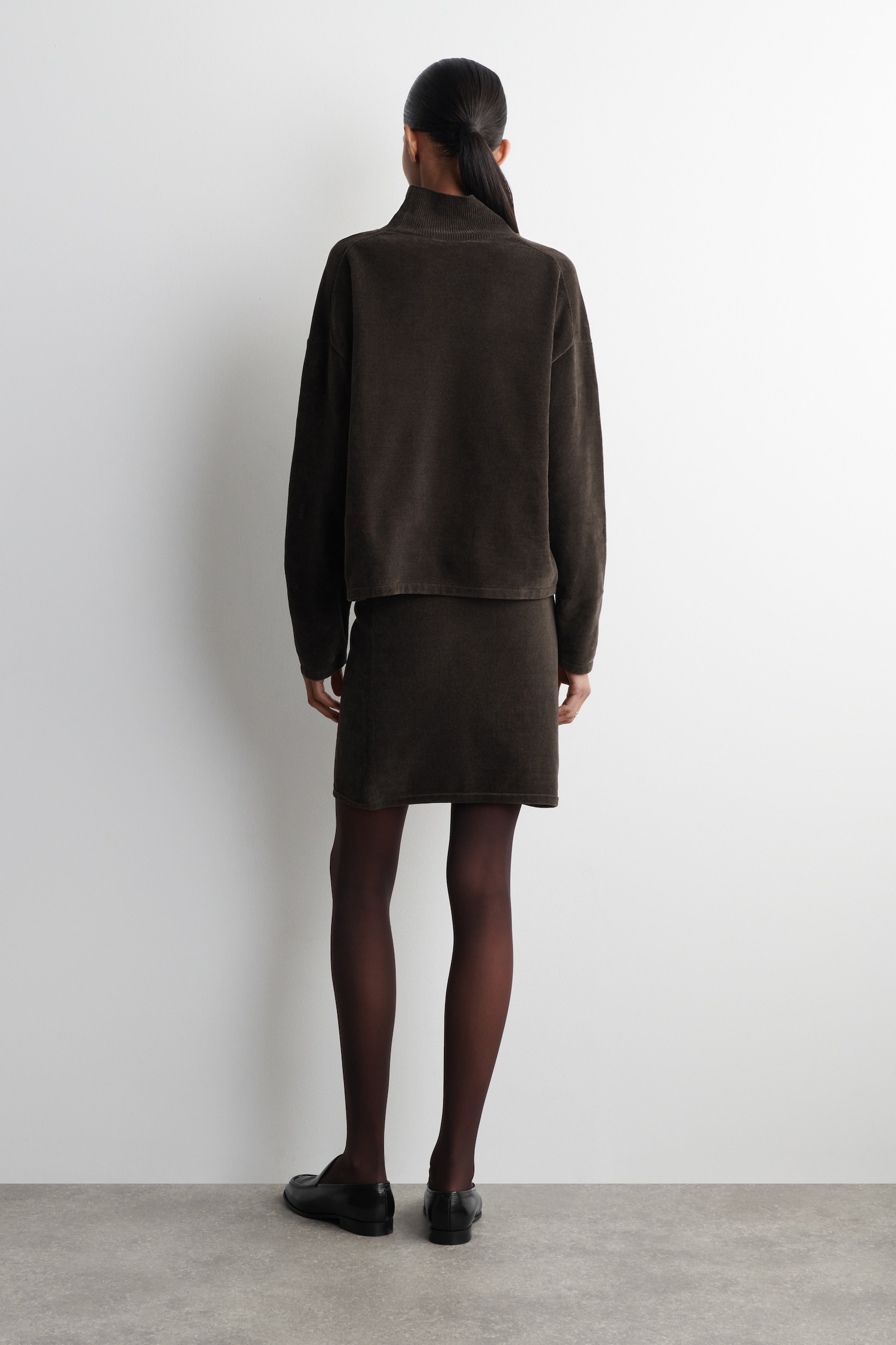 MINIGONNA IN CINIGLIA - MARRONE - 4