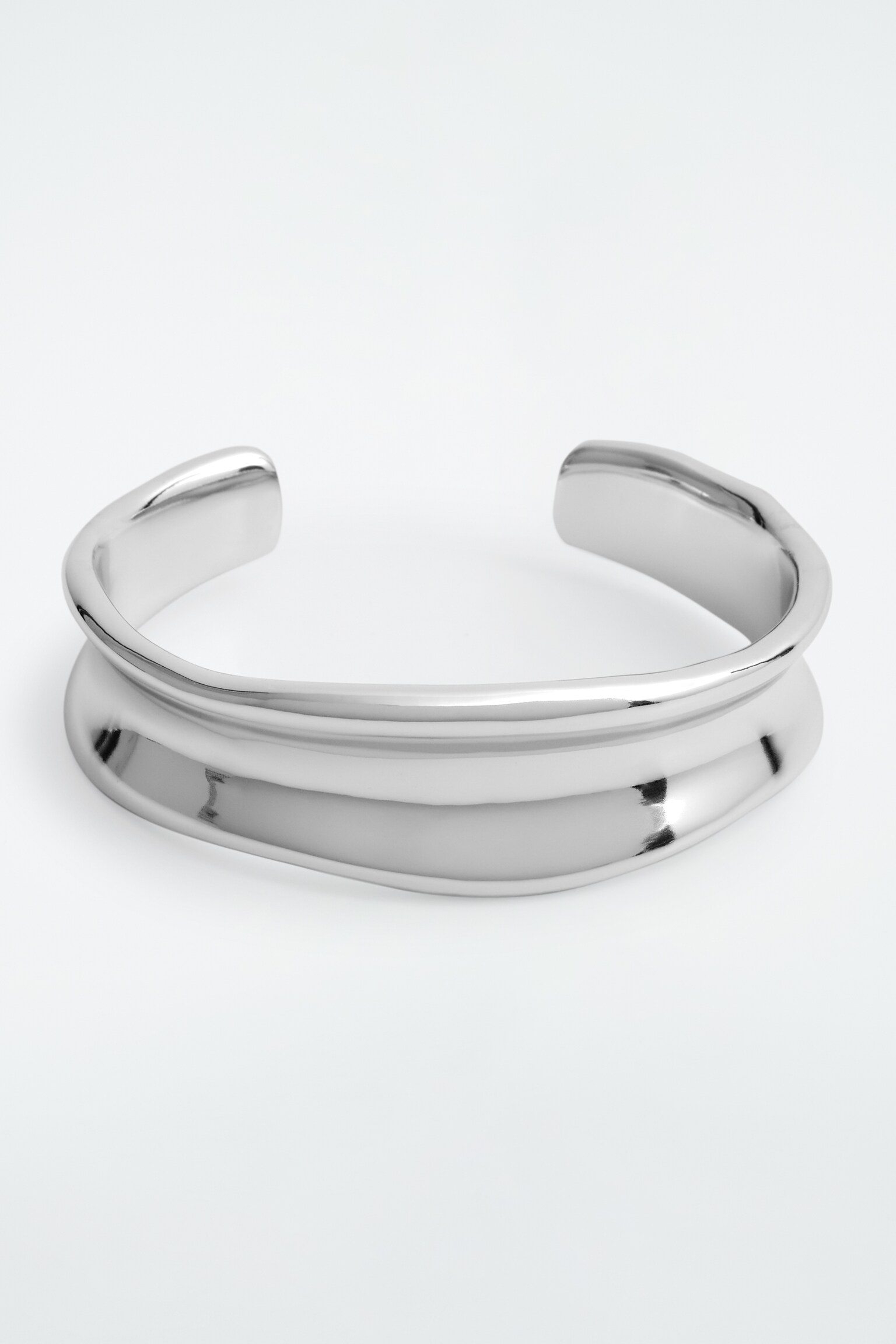 SLIM GEVORMDE MANCETTE - ZILVER - 2