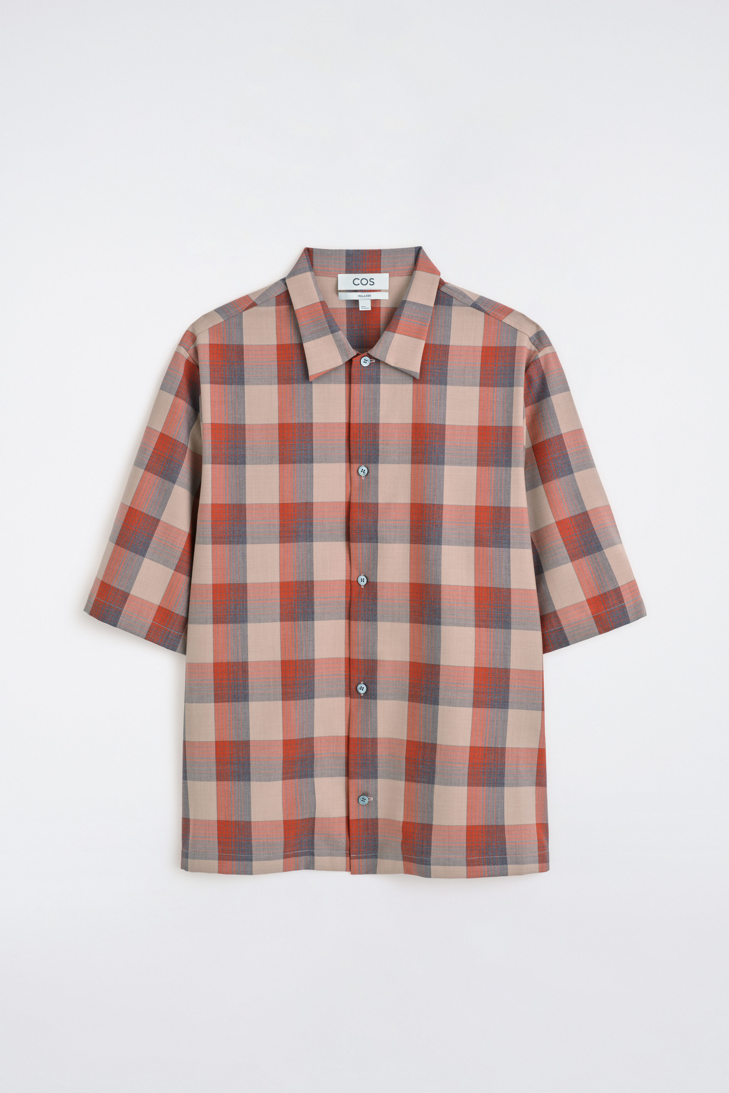 CHECKED WOOL-BLEND SHIRT - thumbnail 6