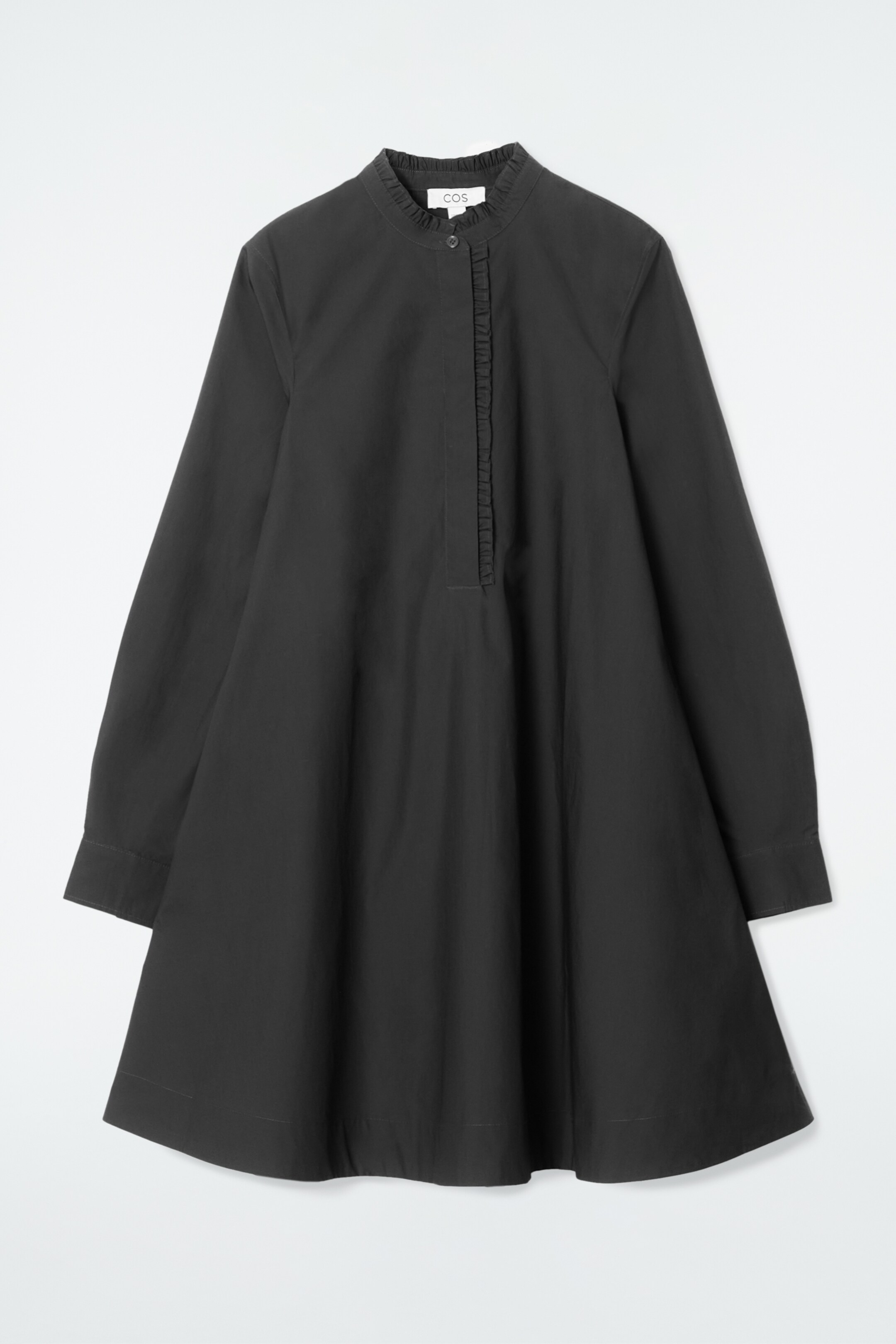 Ingrandisci l'immagine: RUFFLED SWING MINI DRESS - BLACK - DONNA | H&M CH 5