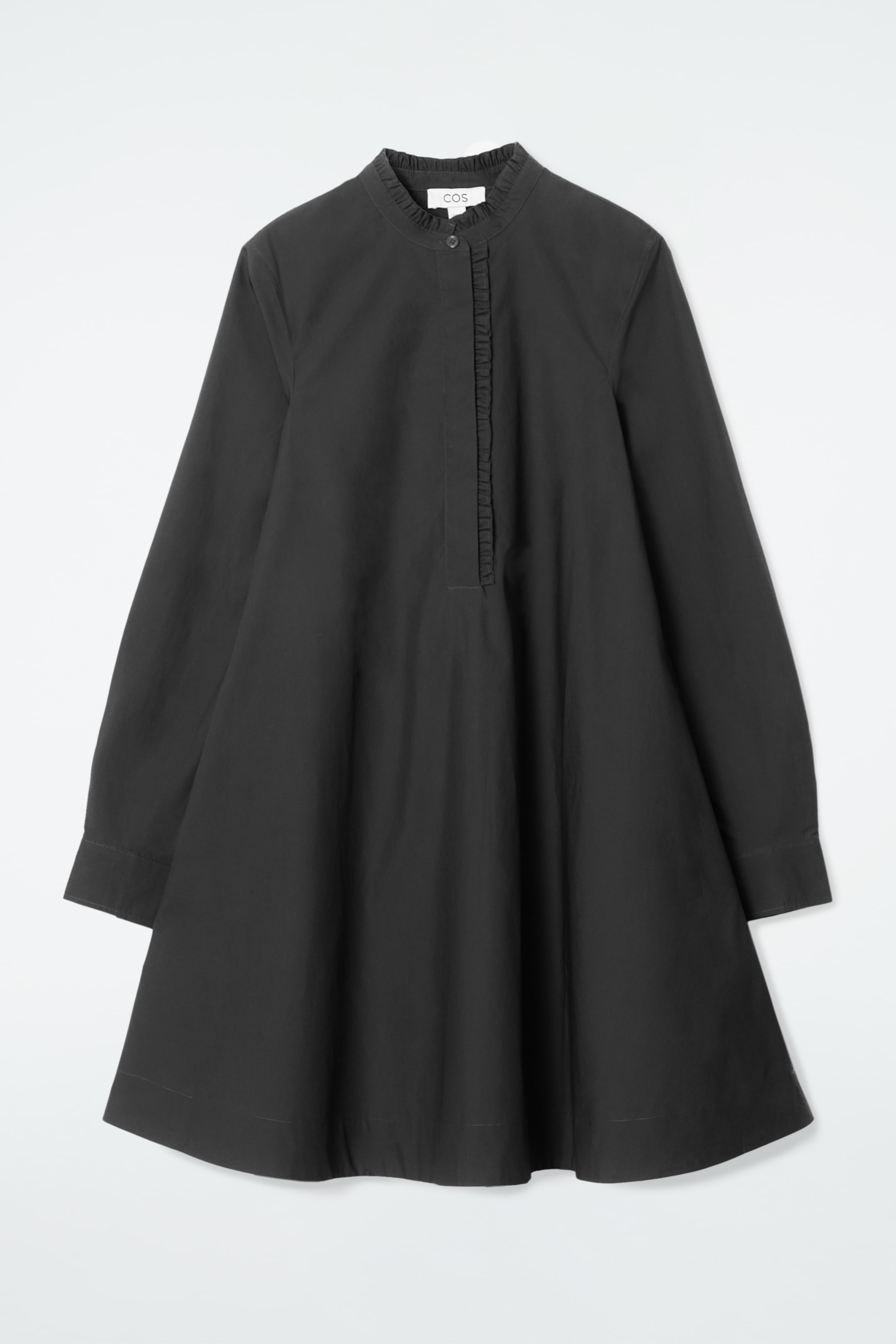 Grösseres Bild ansehen: SWING MINIKLEID MIT RÜSCHEN - SCHWARZ - DAMEN | H&M CH 5