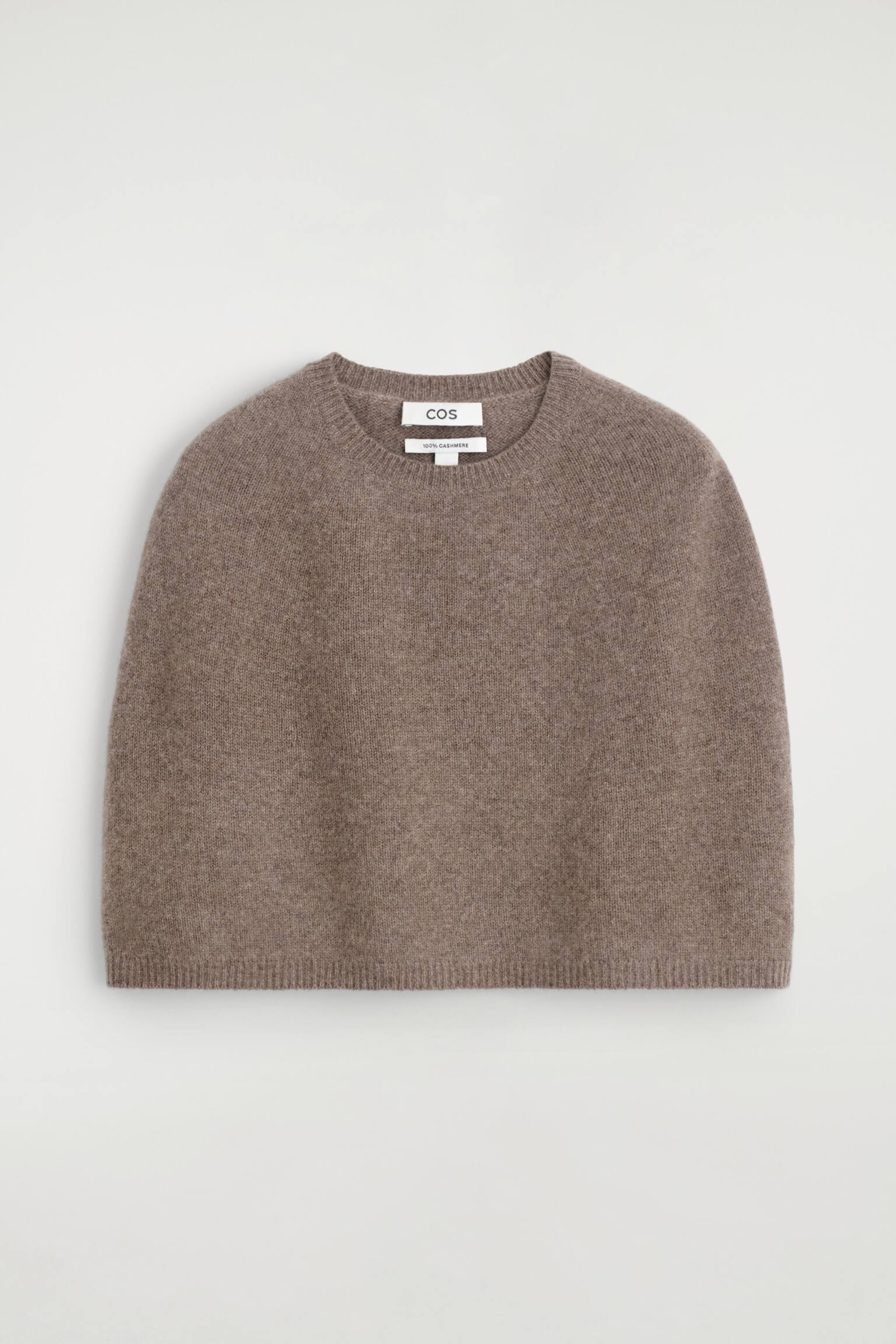 CAPE EN CACHEMIRE - BRUN CHINÉ - 2