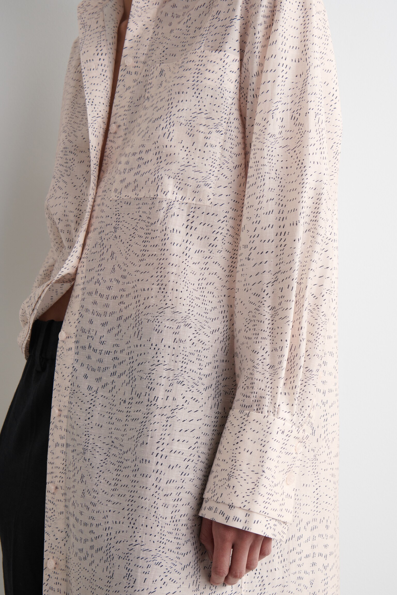 VESTIDO CAMISERO FLUIDO ESTAMPADO - ROSA / ESTAMPADO - 6