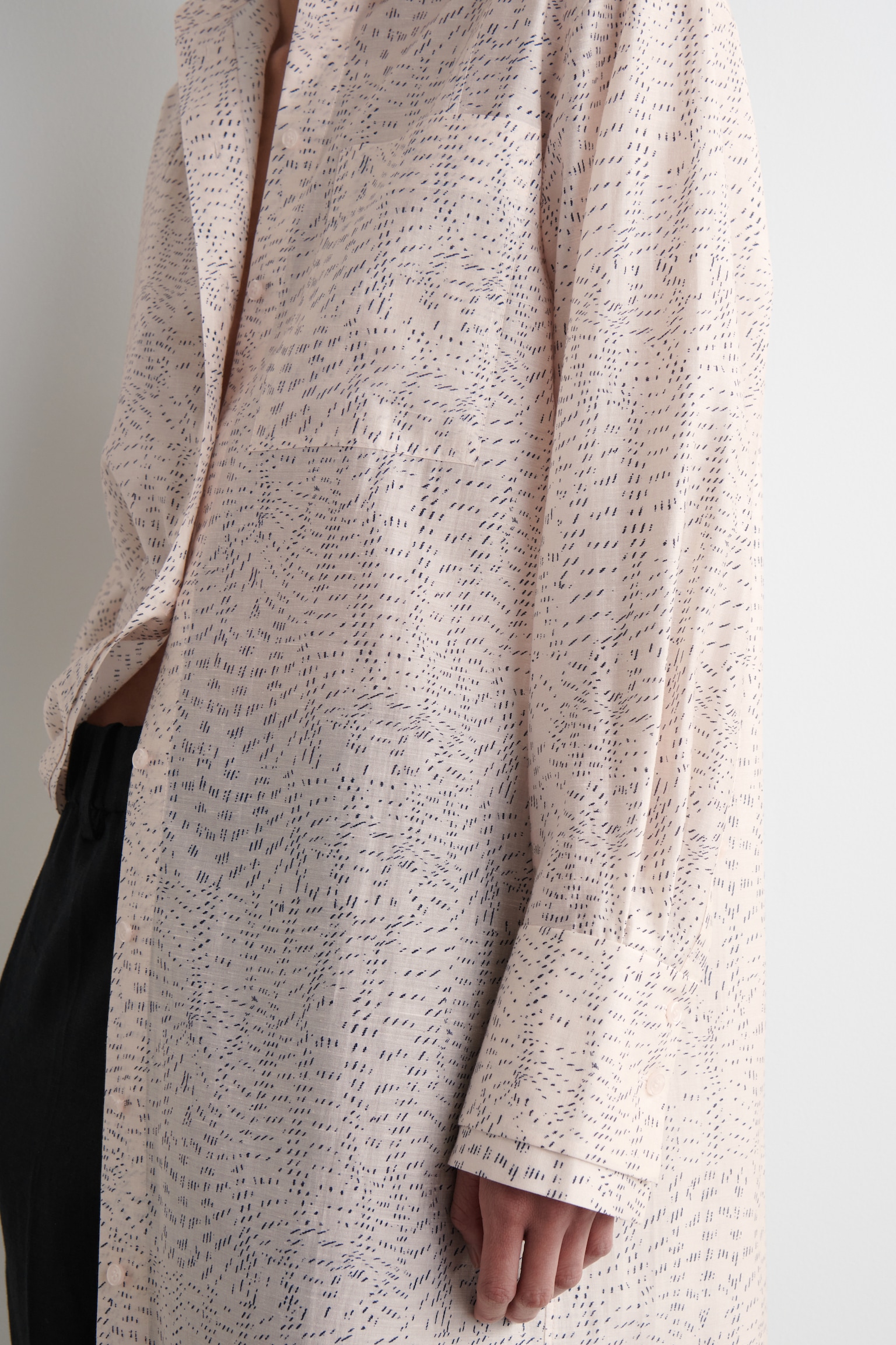 ROBE-CHEMISE IMPRIMÉE FLUIDE - ROSE / IMPRIMÉ - 4