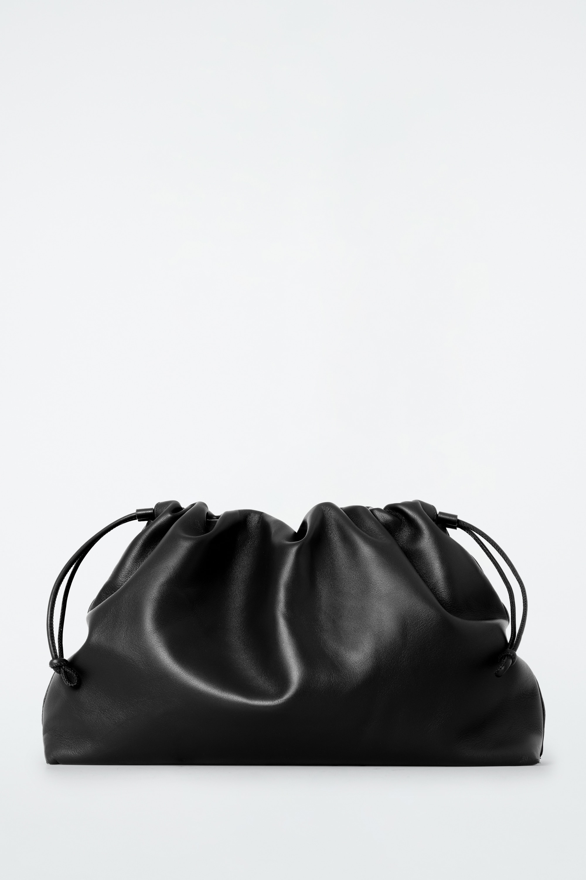 Kabelka Cavatelli – kůže - ČERNÁ/BORDEAUX