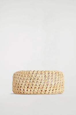 RAFFIA BERET — BEIGE 4