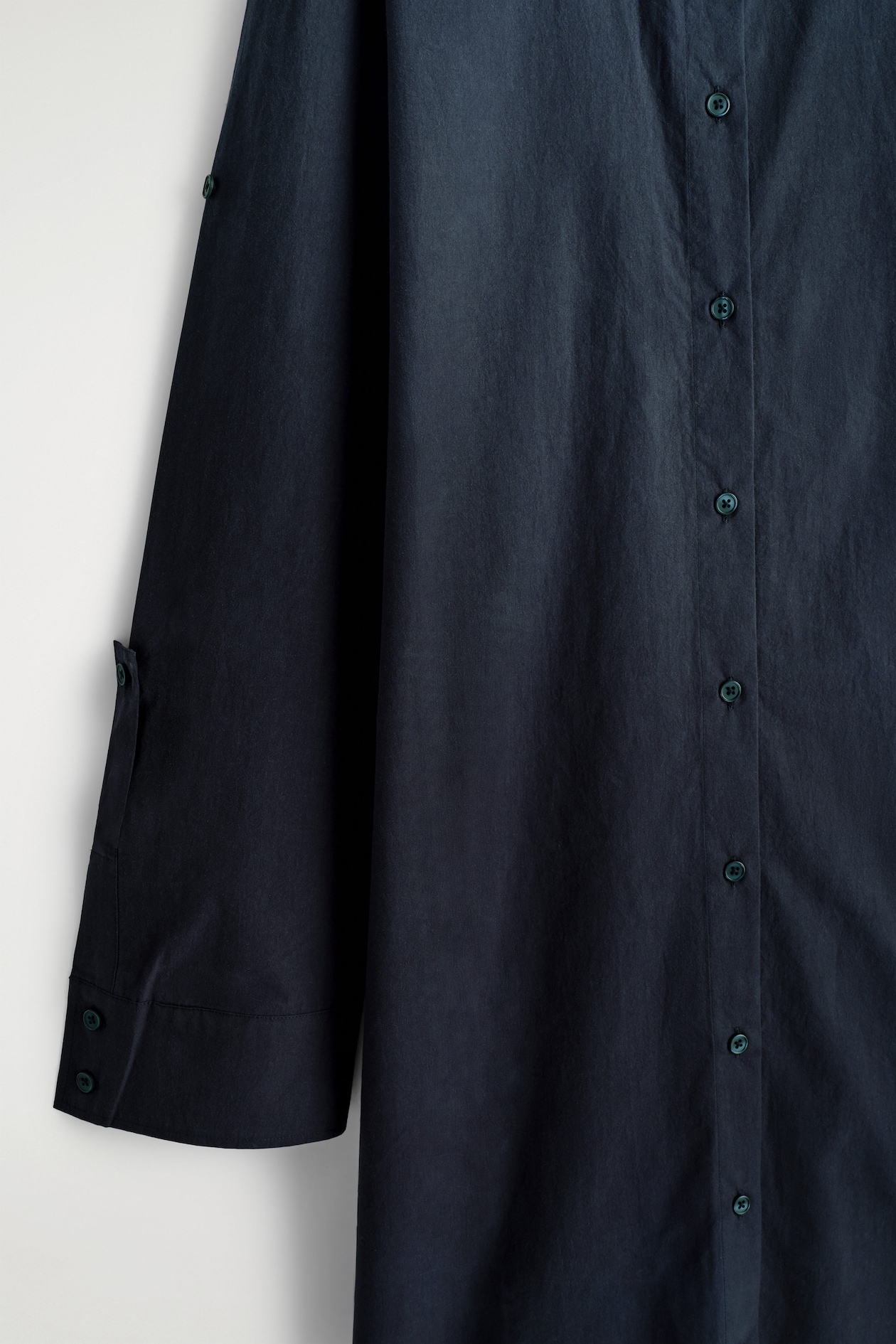 cos shirt dress navy A-LINE MINI SHIRT DRESS