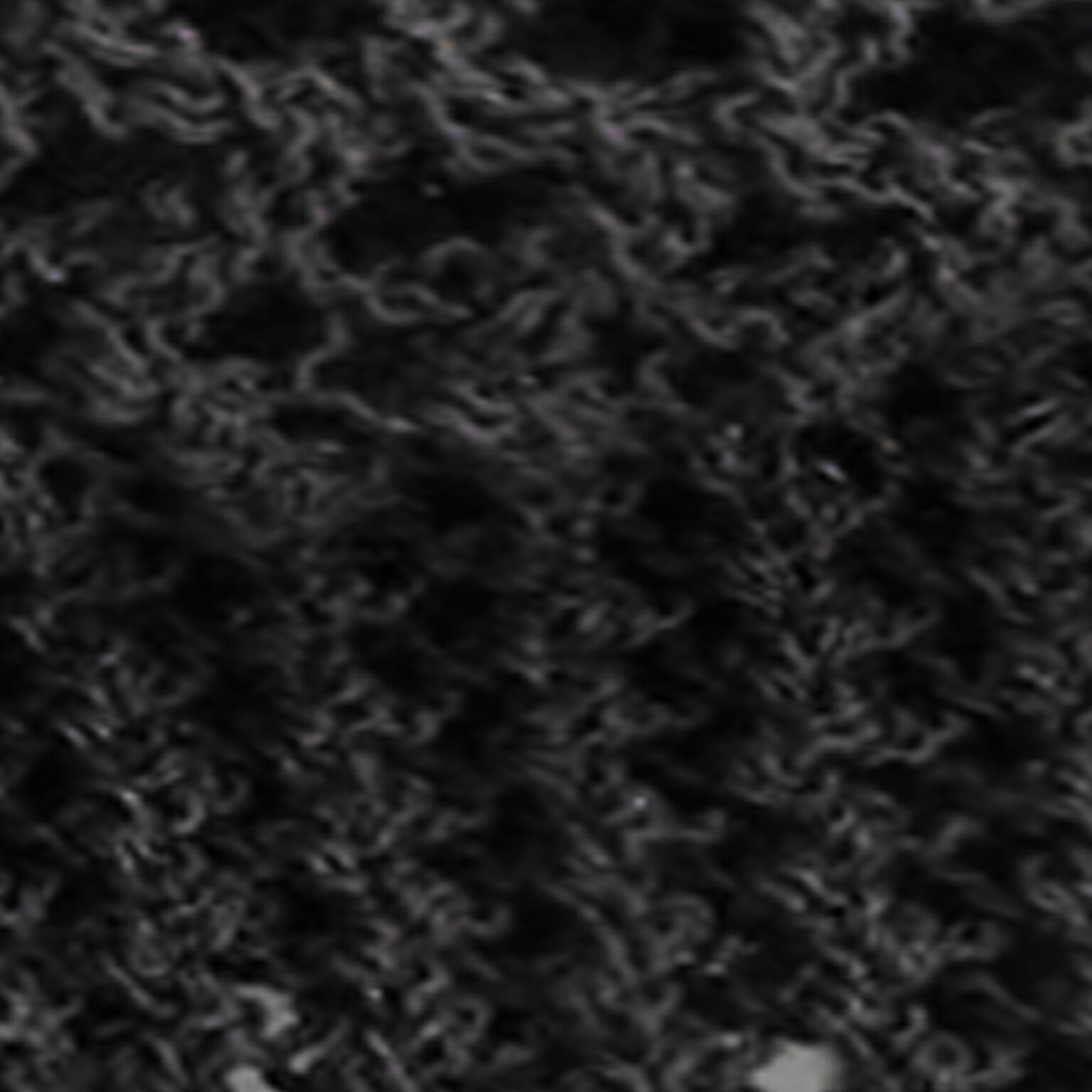 POINTELLE-KNIT TRIANGLE SCARF - BLACK - 3