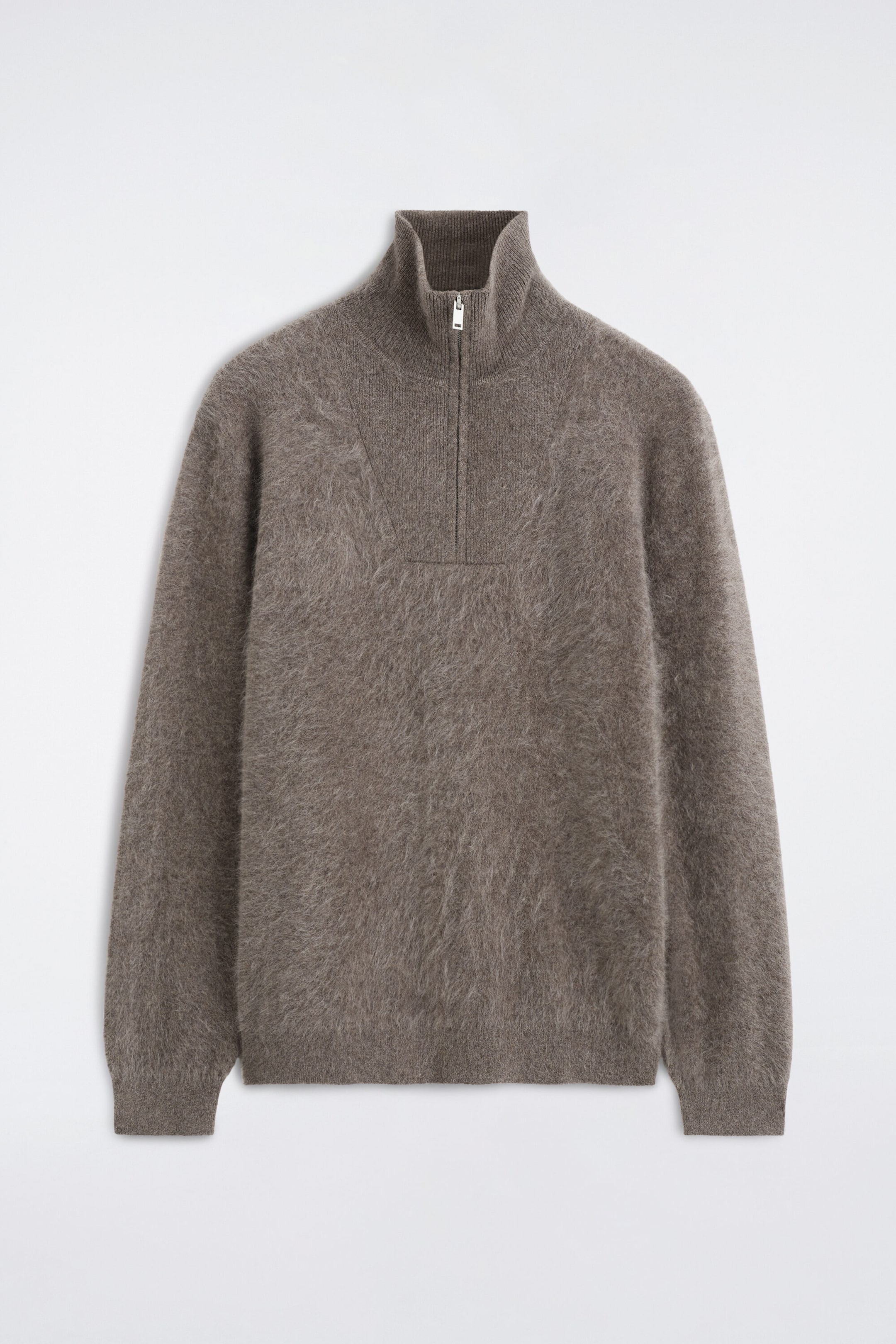PULLOVER AUS REINEM GEBÜRSTETEM KASCHMIR