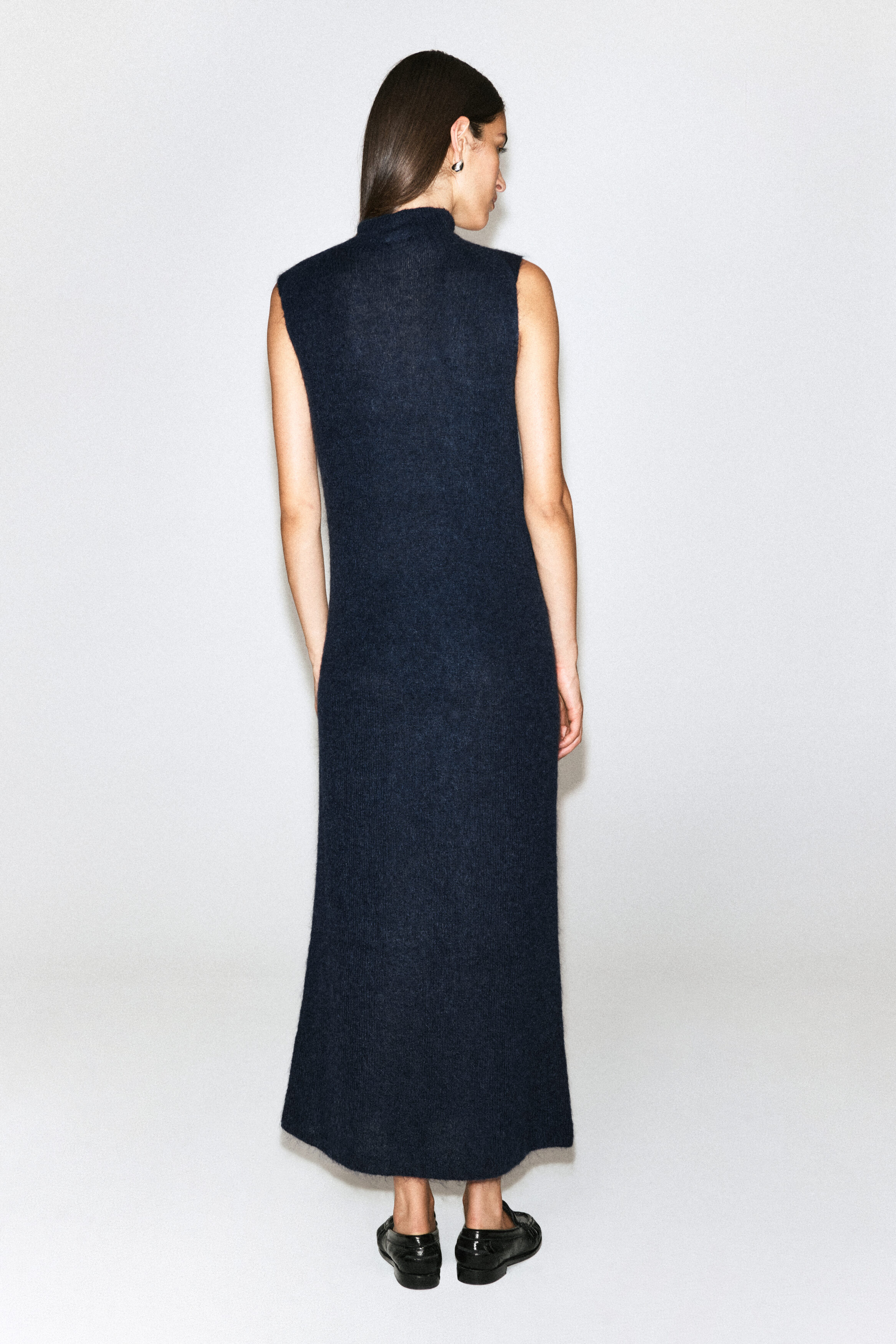BRUSHED MOCK-NECK DRESS thumbnail 4
