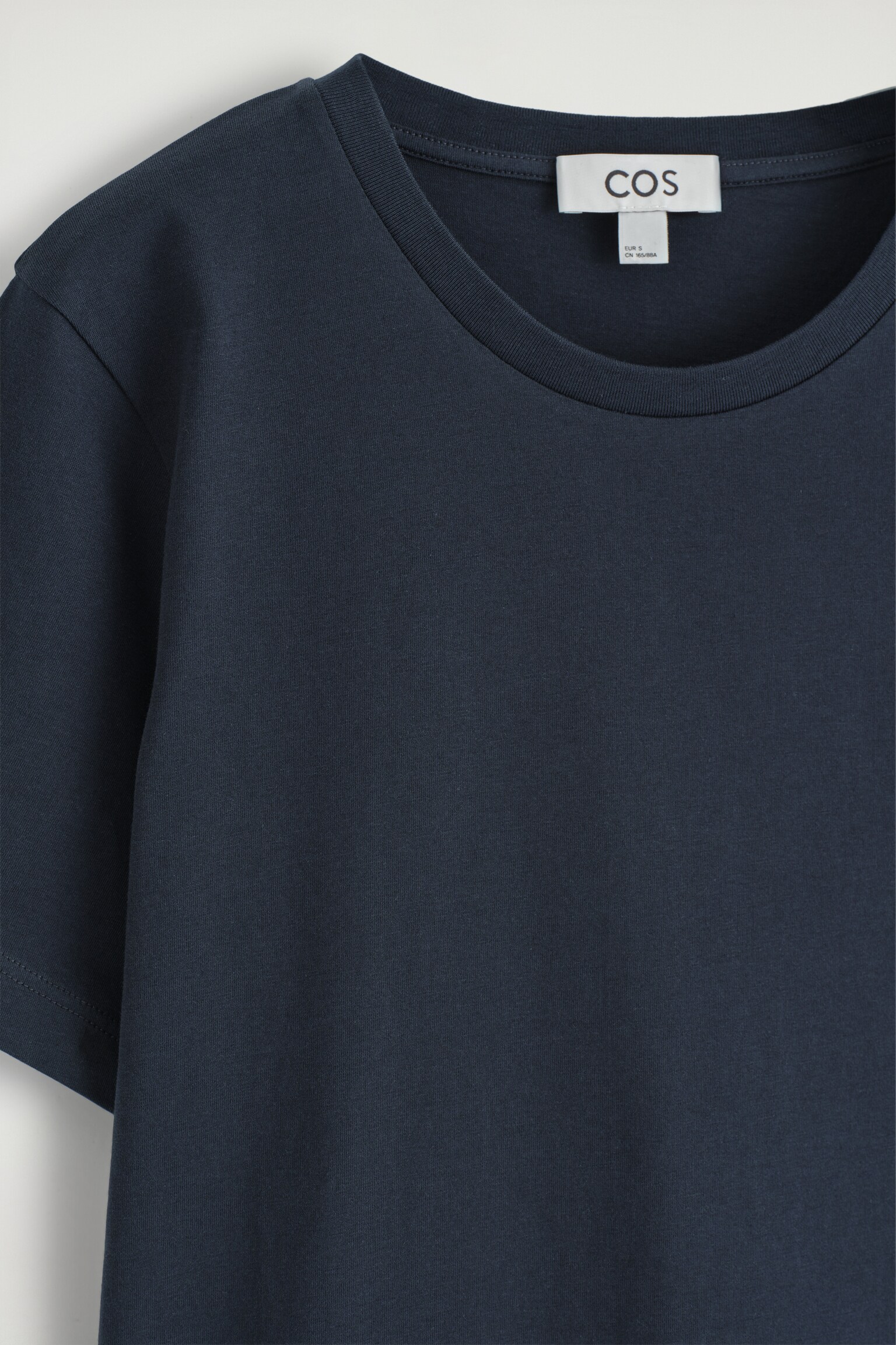 CREW-NECK COTTON T-SHIRT - NAVY/LIGHT-GREY MÉLANGE/LIGHT YELLOW/LIGHT BLUE/WHITE / STRIPED/BLACK/DARK KHAKI/WHITE/GREY MÉLANGE/DARK BROWN - 3