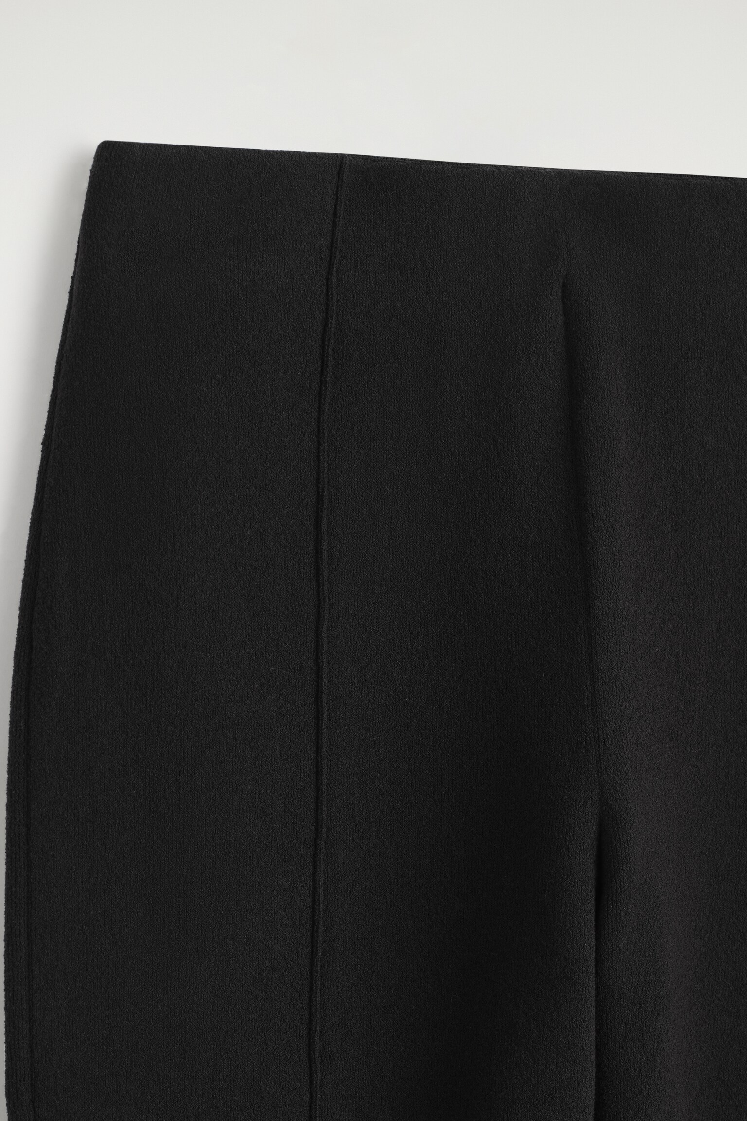 PANTALON DROIT EN MAILLE - NOIR - 6