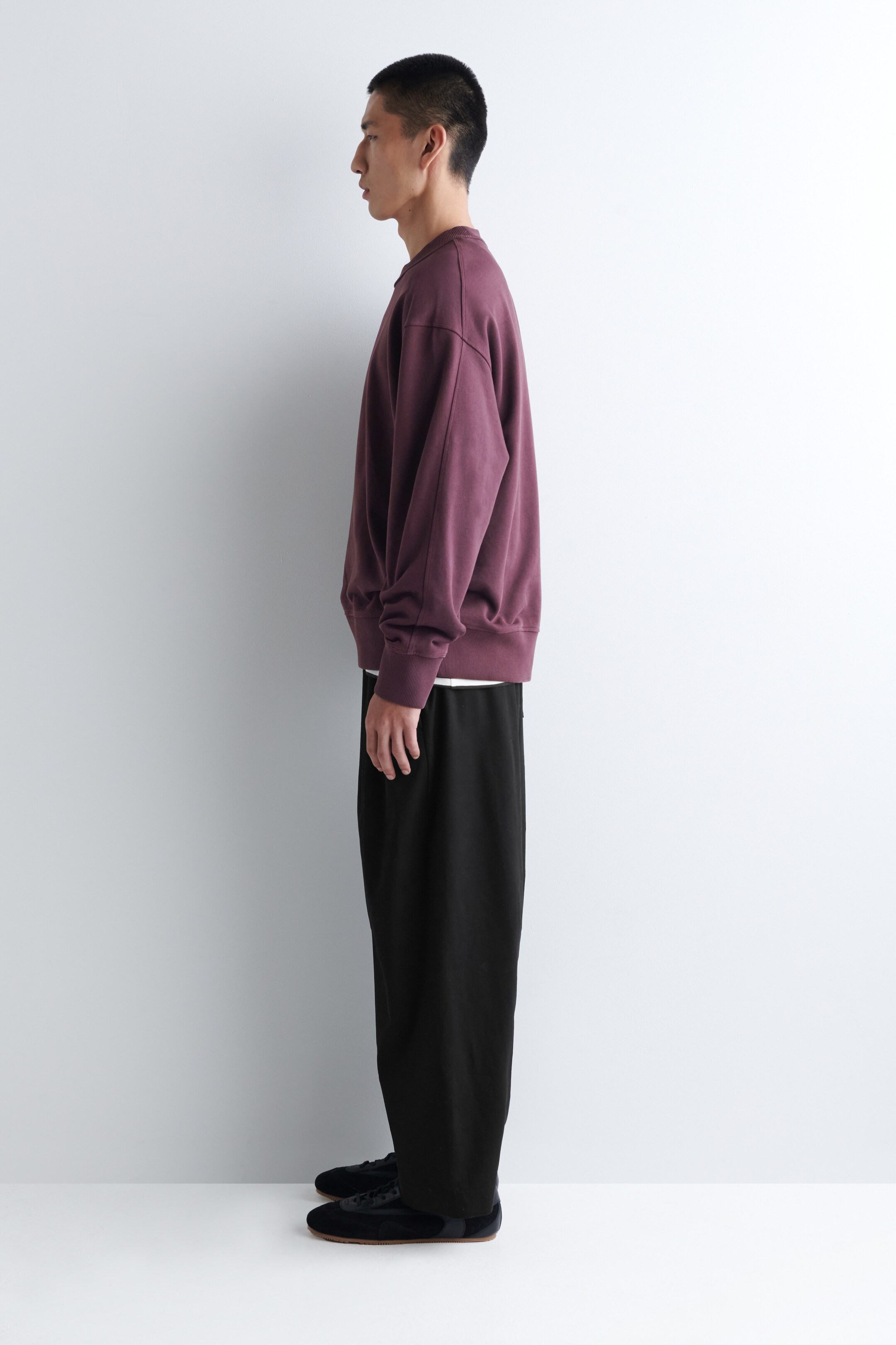 Visualizza immagine più grande: FELPA IN COTONE LAVATO DAL TAGLIO RILASSATO - BORDEAUX LAVATO - UOMO | H&M IT 3