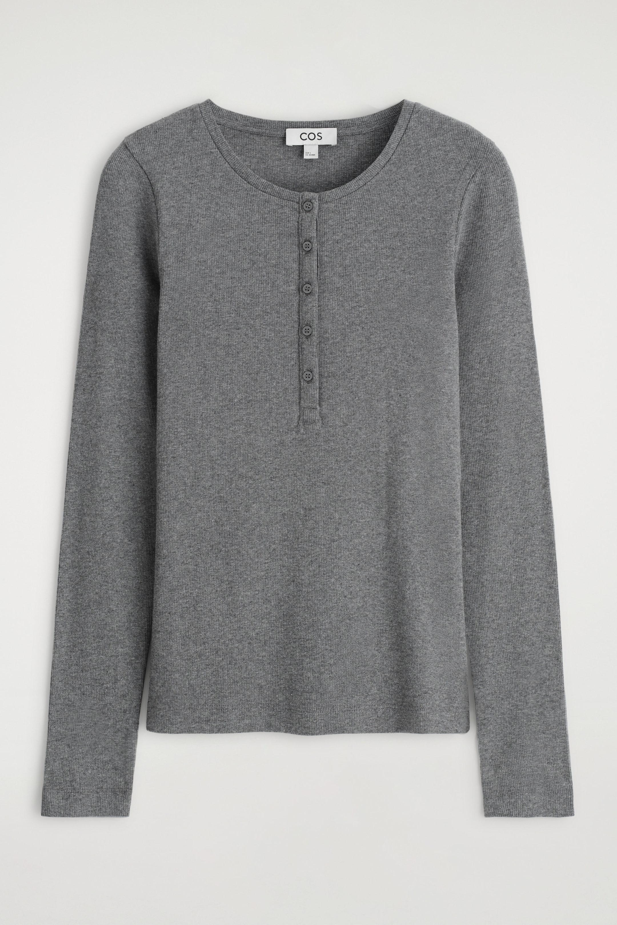 LONG-SLEEVED HENLEY TOP