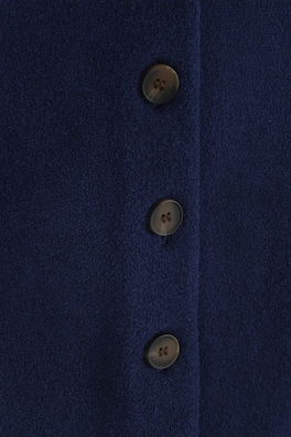COTTON-BLEND CREPE VEST — NAVY 7
