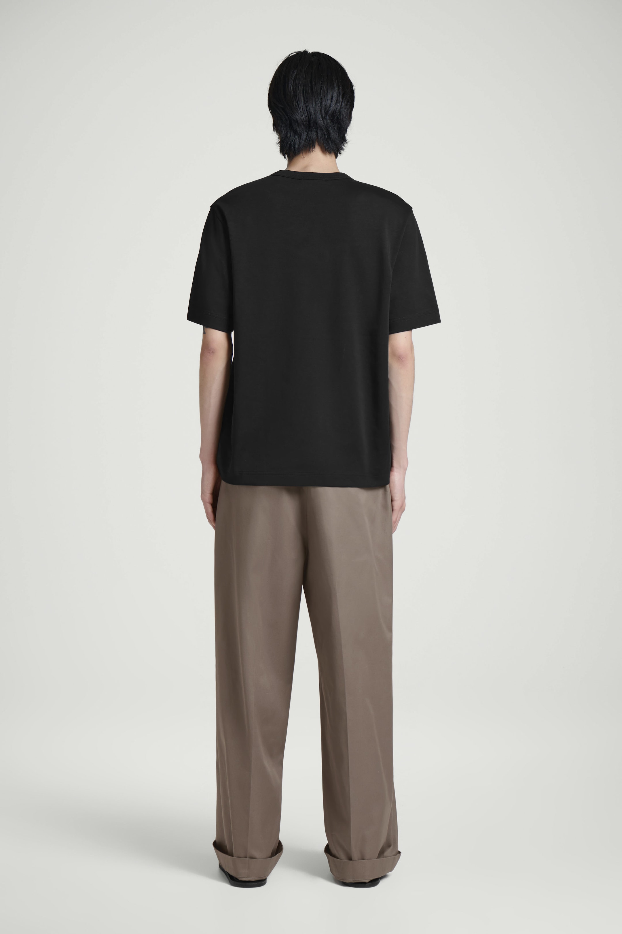 INTERLOCK COTTON CREW-NECK T-SHIRT