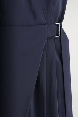 WRAP-FRONT JUMPSUIT — NAVY 1