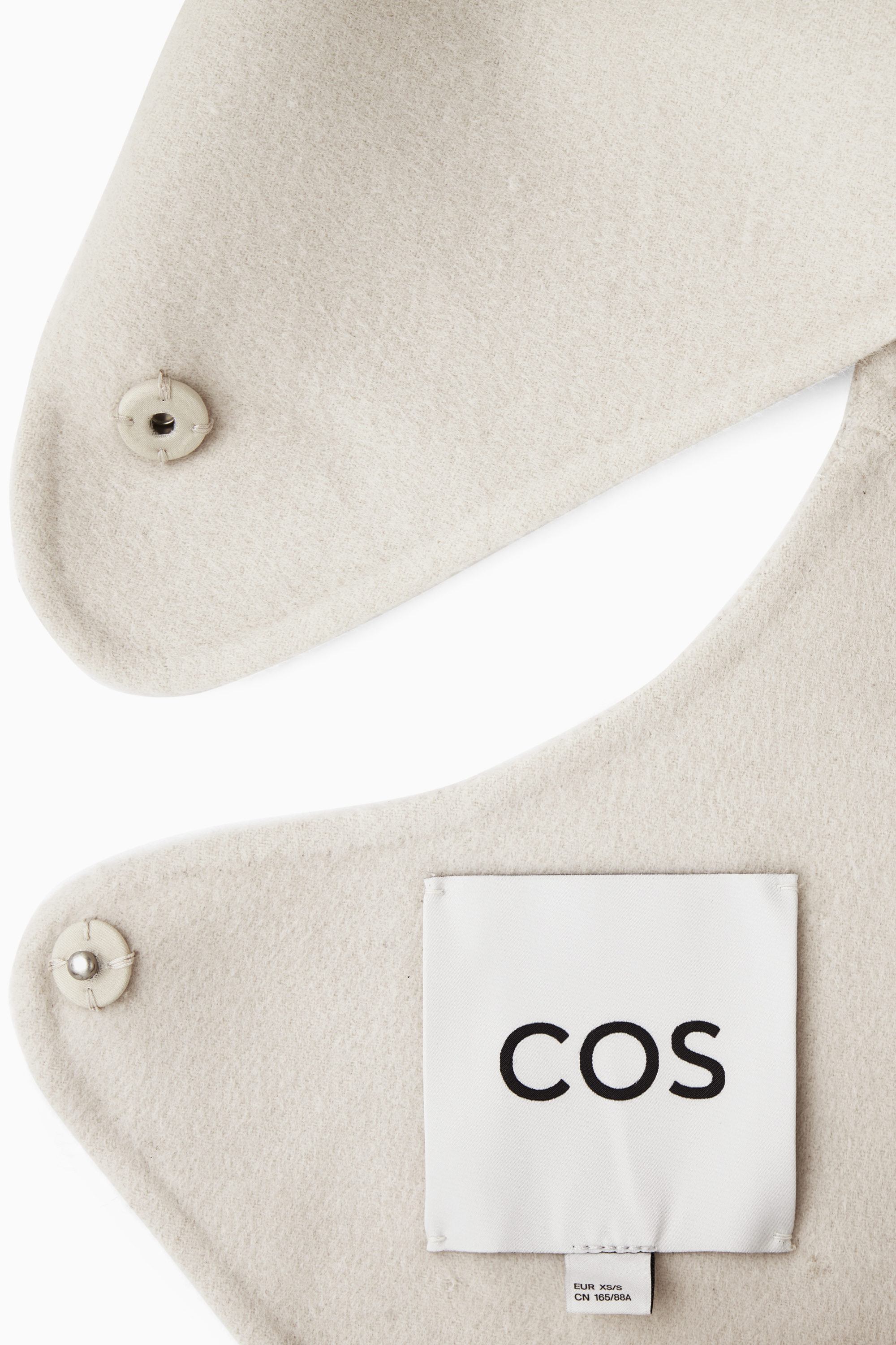 OPEN-BACK WOOL BOLERO JACKET - CREAM | COS DE