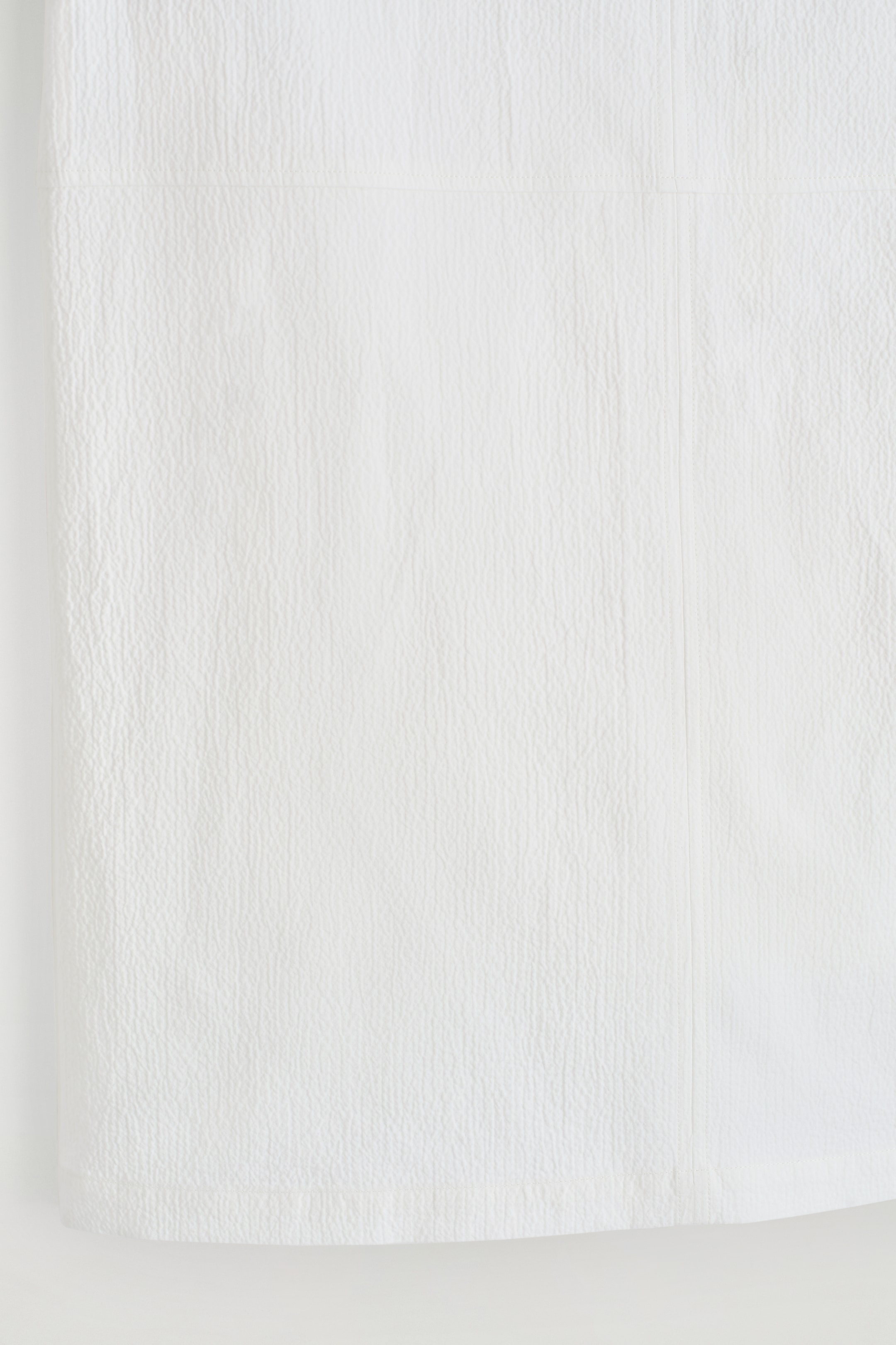 Agrandir l'image: JUPE CRAYON EN COTON - BLANC - FEMME | H&M BE 7