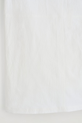 COTTON PENCIL SKIRT — WHITE 1