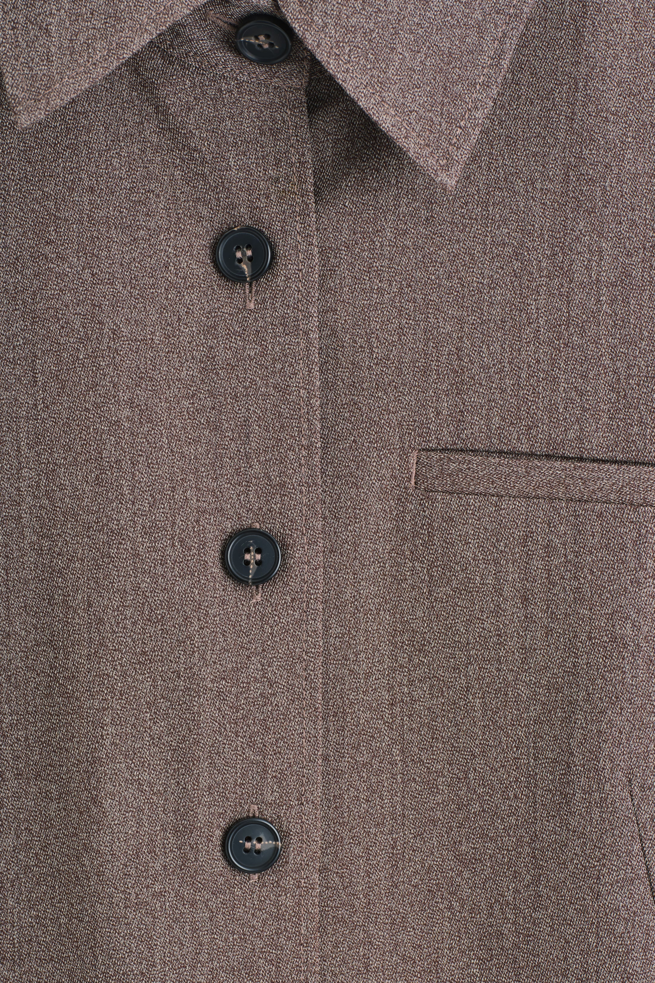 Visualizza immagine più grande: CAMICIA IN MISTO LANA - MARRONE MÉLANGE - DONNA | H&M IT 7