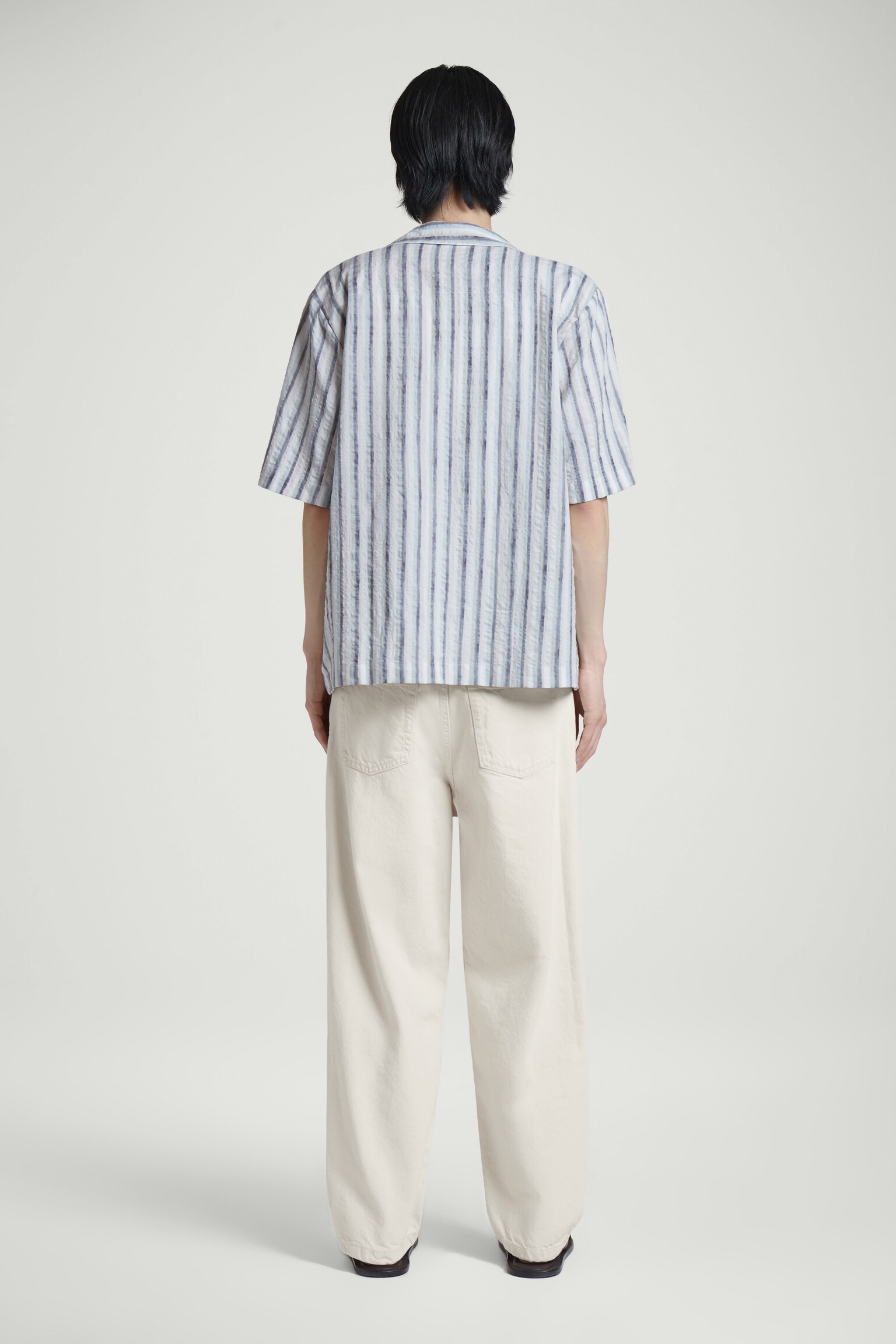 STRIPED RESORT SHIRT - BRAUN/GESTREIFT - 5