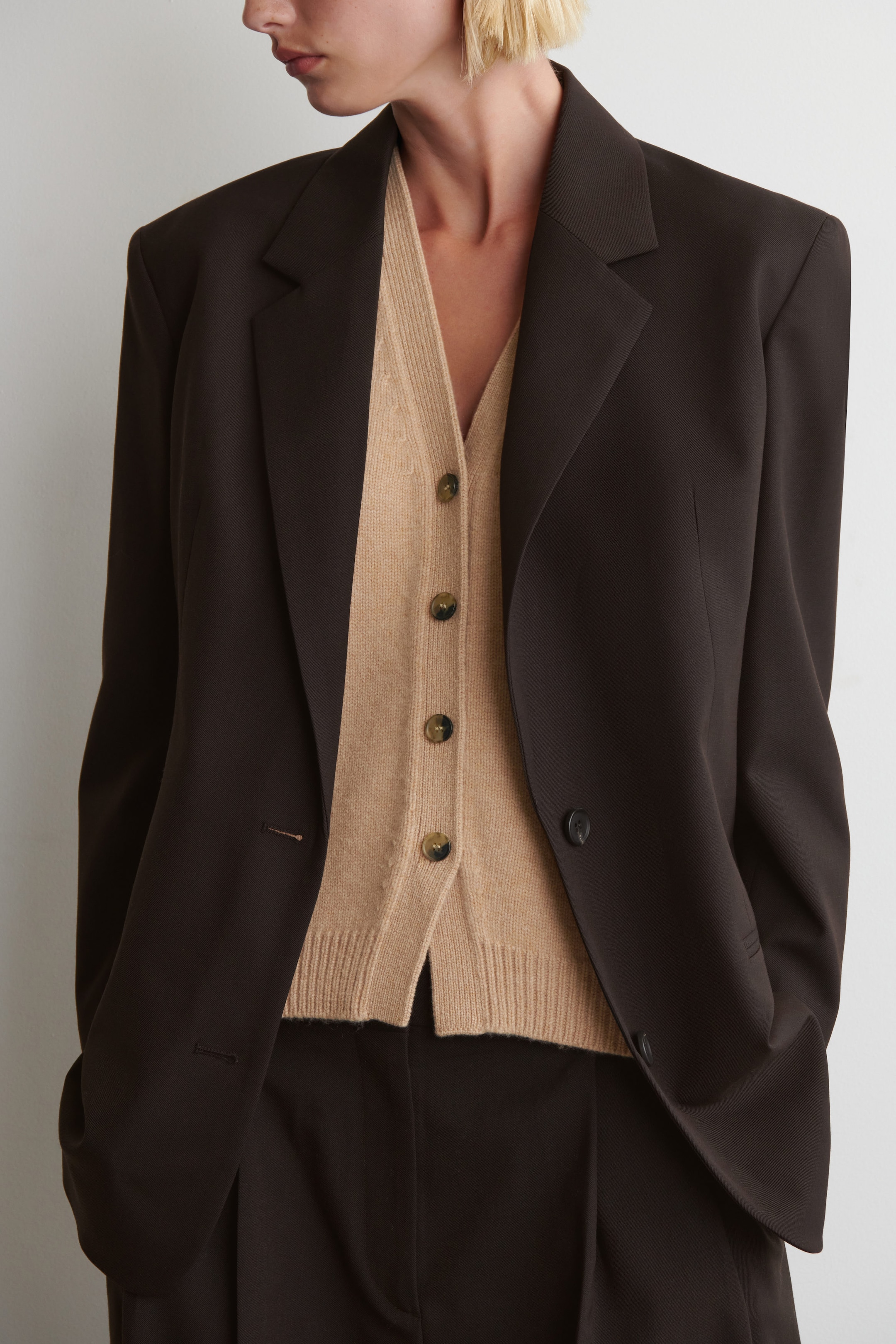 KNITTED CASHMERE-BLEND TANK