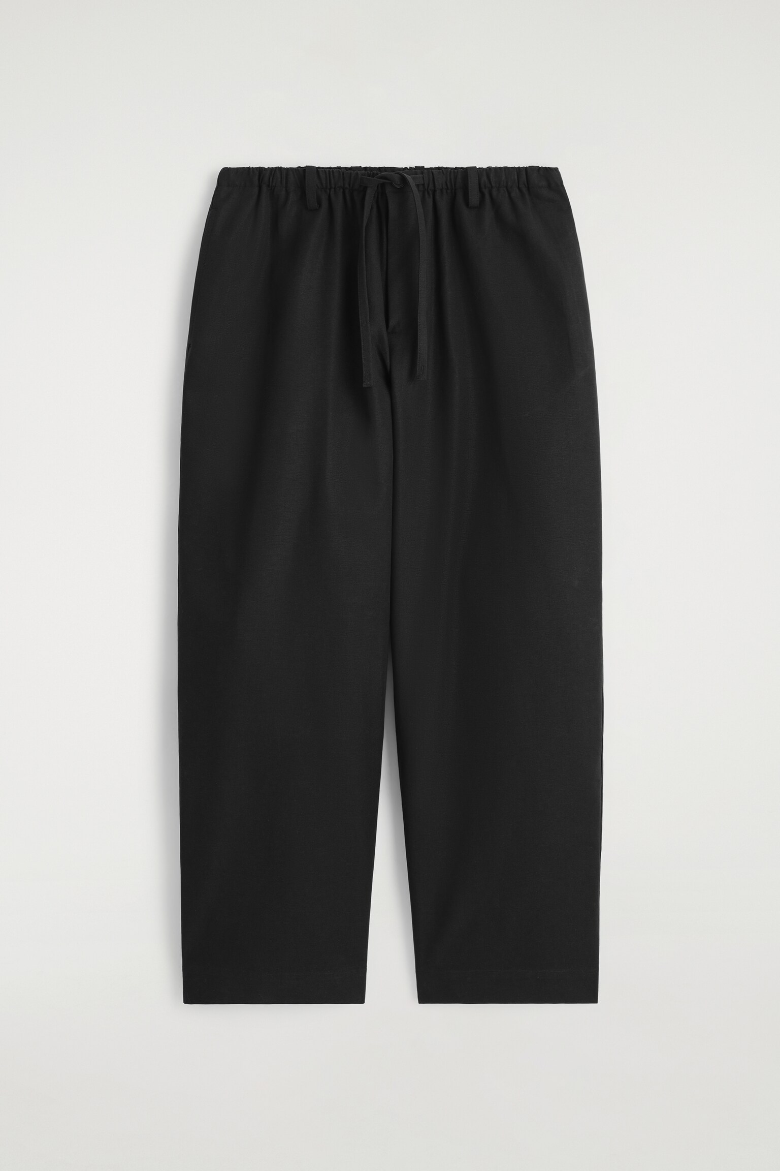 PANTALON BARREL TAILLE AJUSTABLE - NOIR/BEIGE - 2