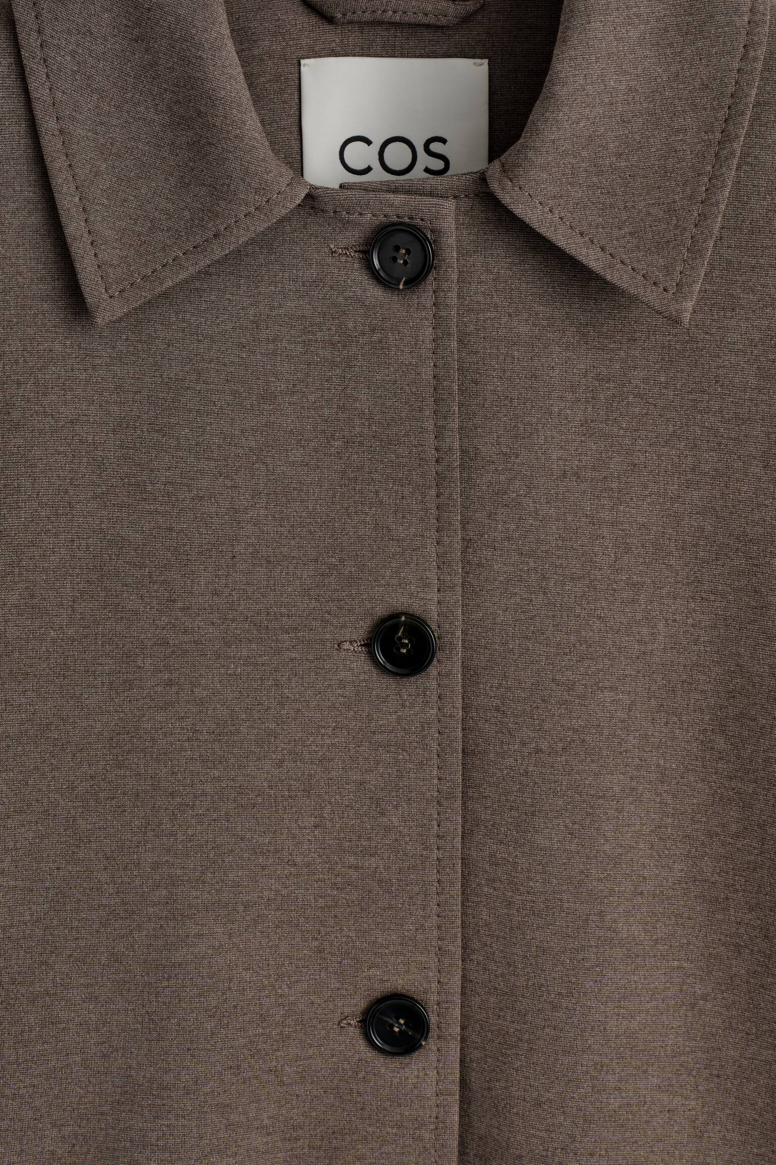 JACHETĂ DIN JERSEY ROTUNDĂ - MARO/NEGRU - 4