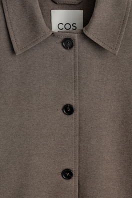 ROUNDED JERSEY JACKET — BROWN 6