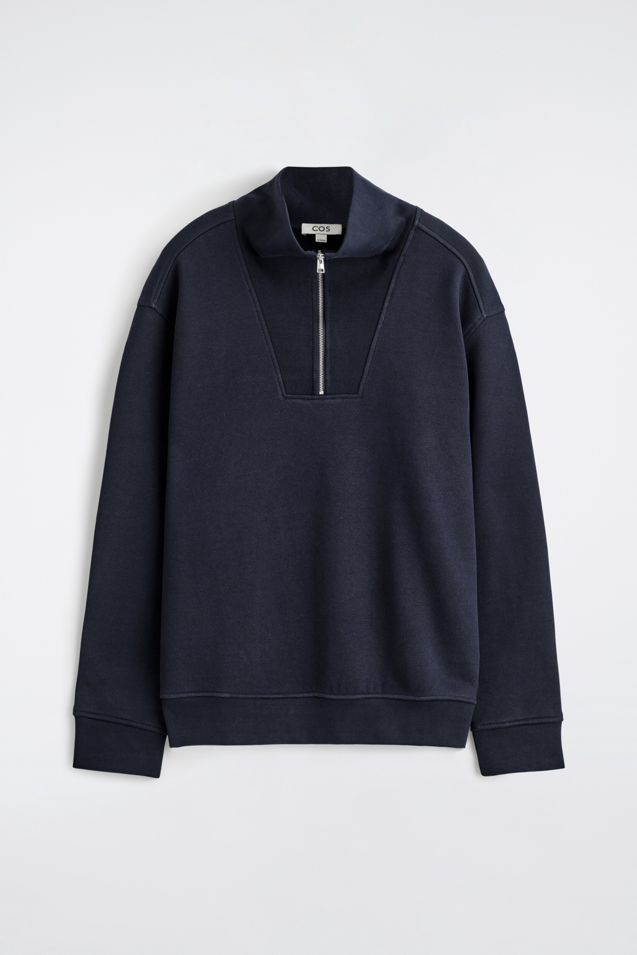 Agrandir l'image: SWEAT À COL CHEMINÉE ZIPPÉ - BLEU MARINE - HOMME | H&M FR 6