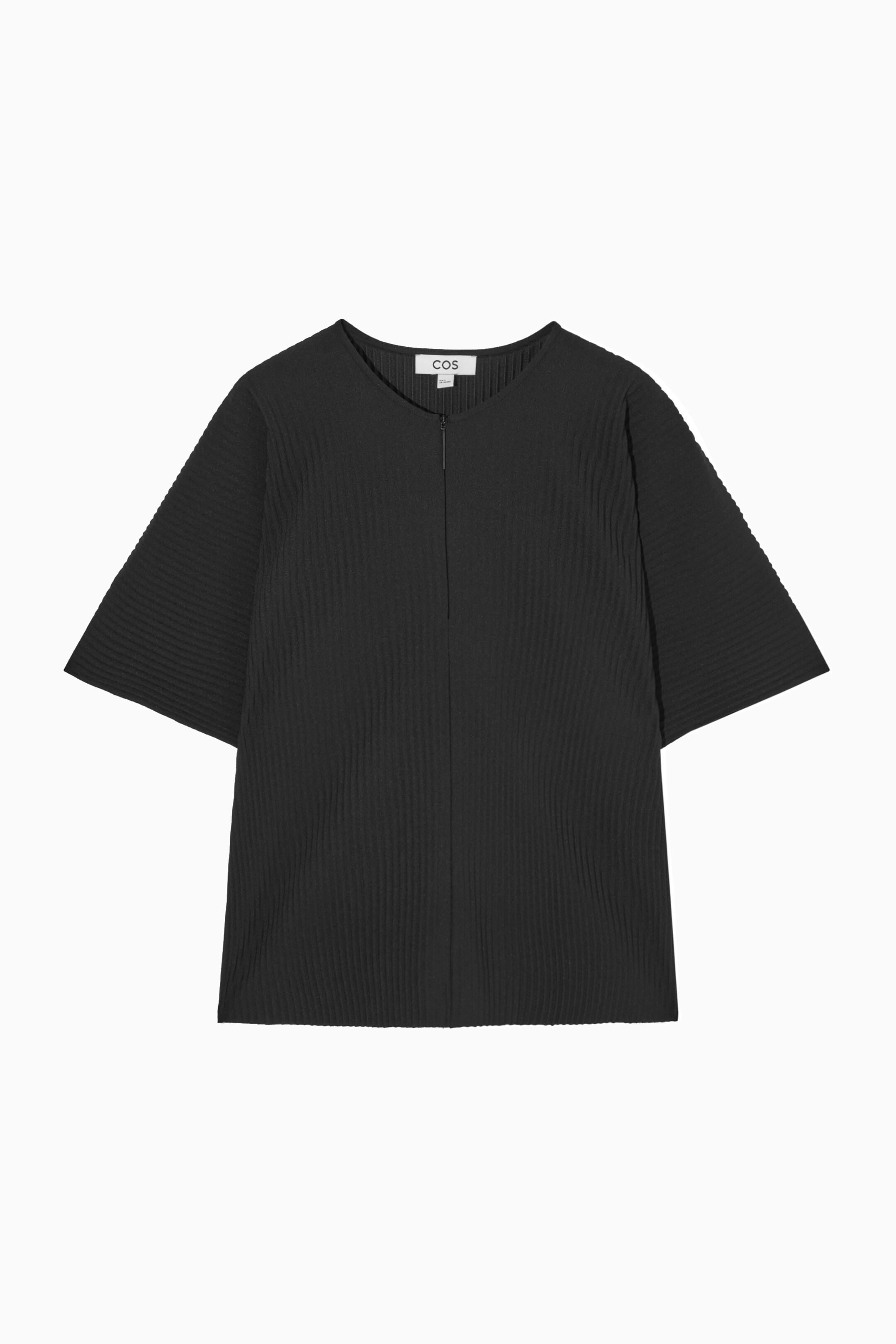 Grösseres Bild ansehen: OBERTEIL MIT FALTEN UND KURZEM REISSVERSCHLUSS - SCHWARZ - DAMEN | H&M CH 1