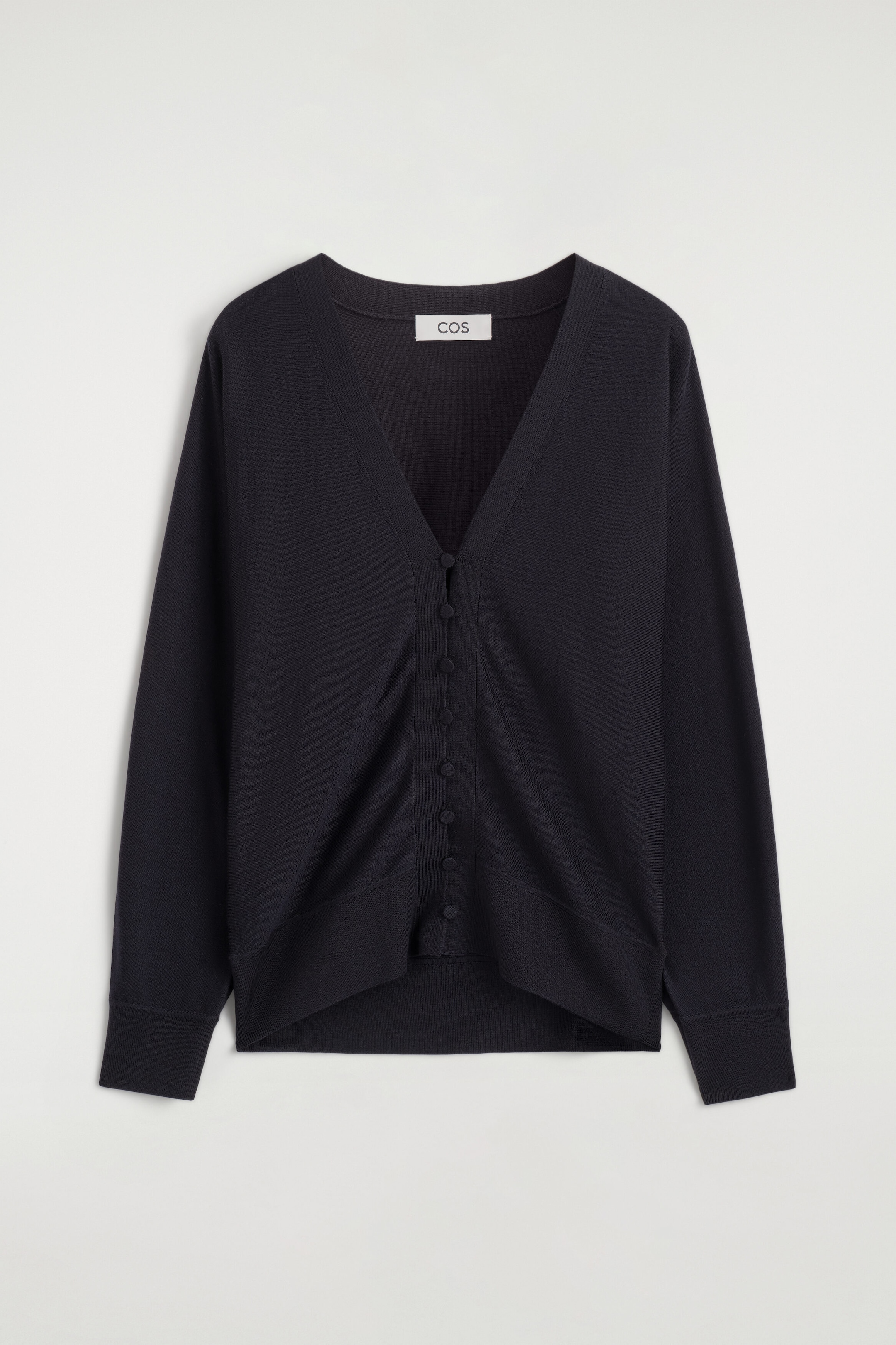 MERINO WOOL V-NECK CARDIGAN