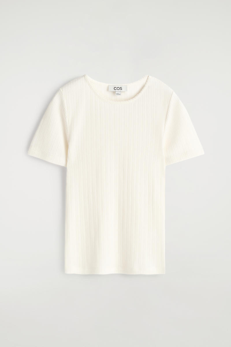Pointelle-Knit T-Shirt