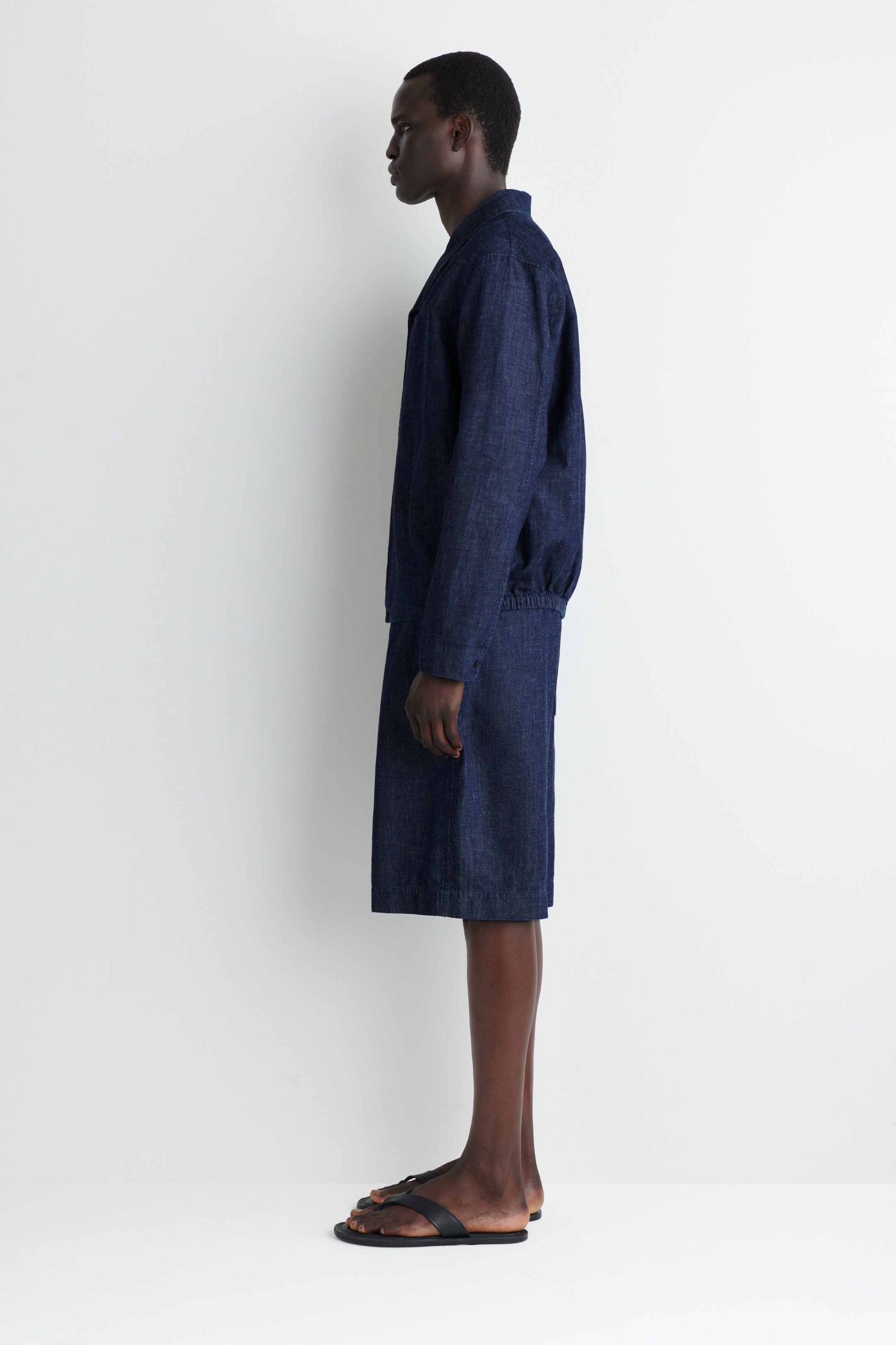 Visualizza immagine più grande: SHORTS IN DENIM CON COULISSE - GRIGIO-BLU - UOMO | H&M IT 5