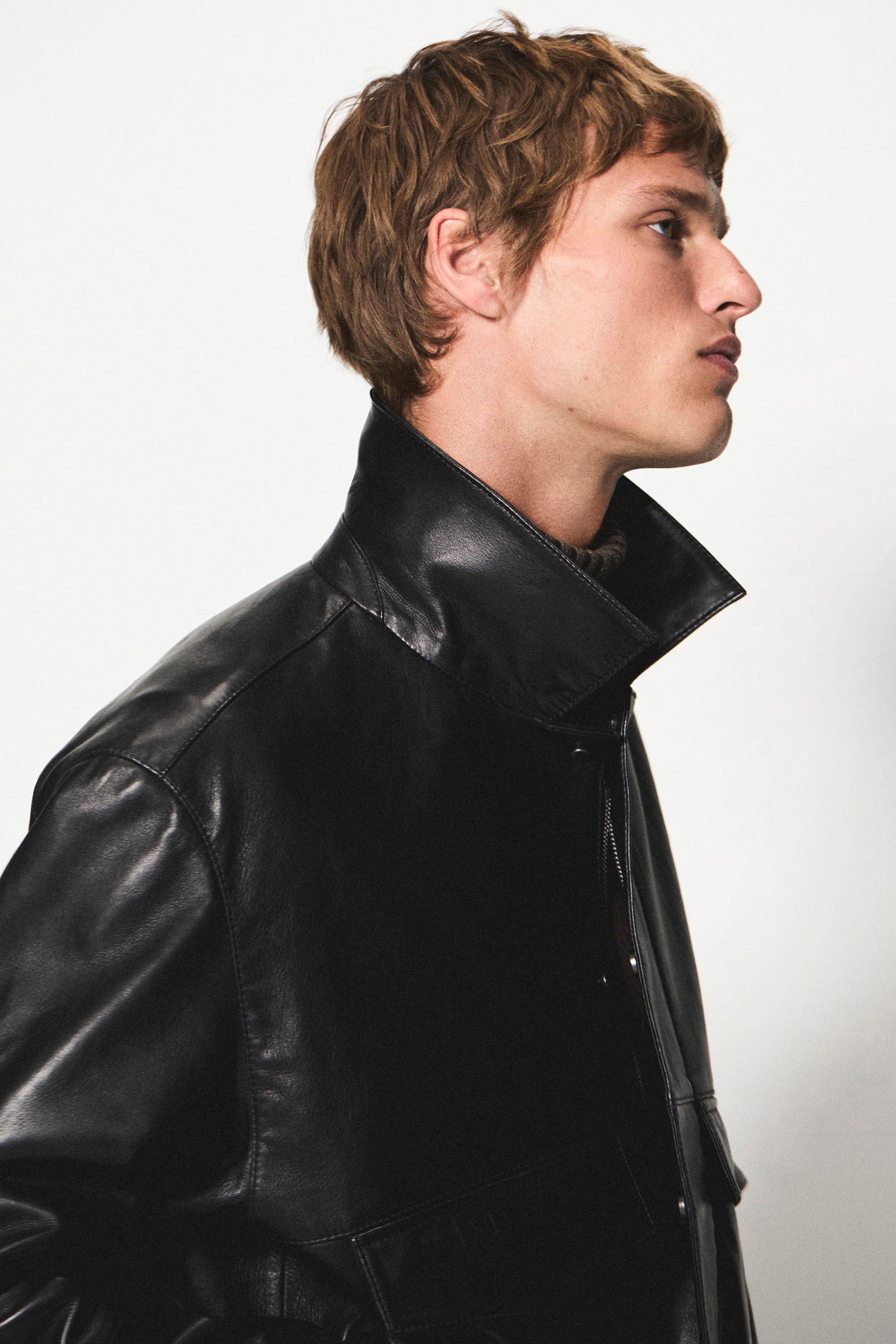 LEATHER BLOUSON JACKET