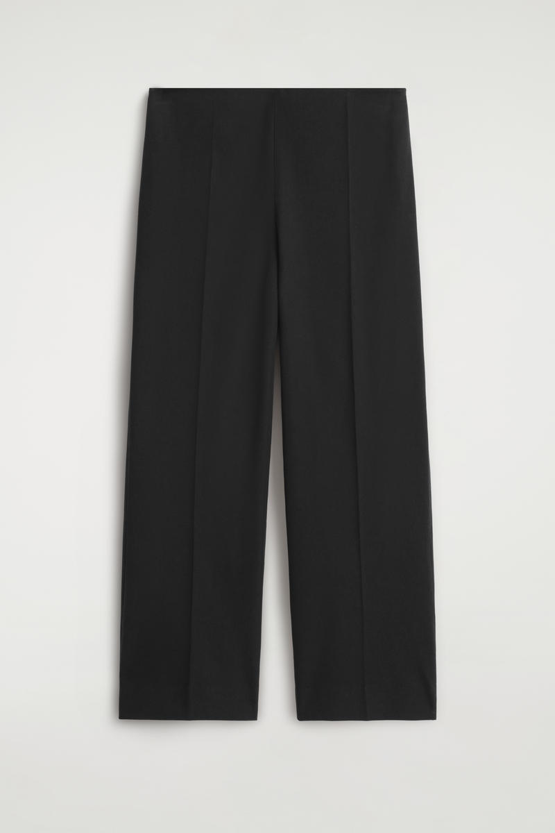Cos Tailored Cropped Pants In Black