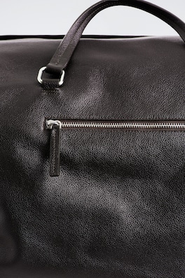 DEPARTURE DUFFLE BAG - LEATHER — BROWN 3
