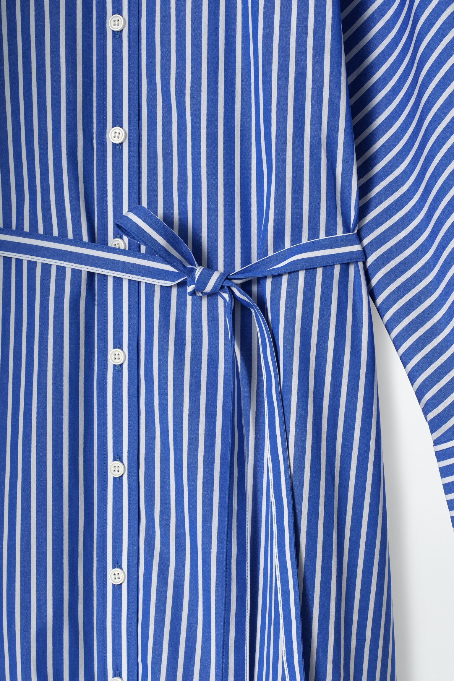 ROBE-CHEMISE DÉCONTRACTÉE EN COTON - BLEU / RAYÉ/BLEU MARINE - 6