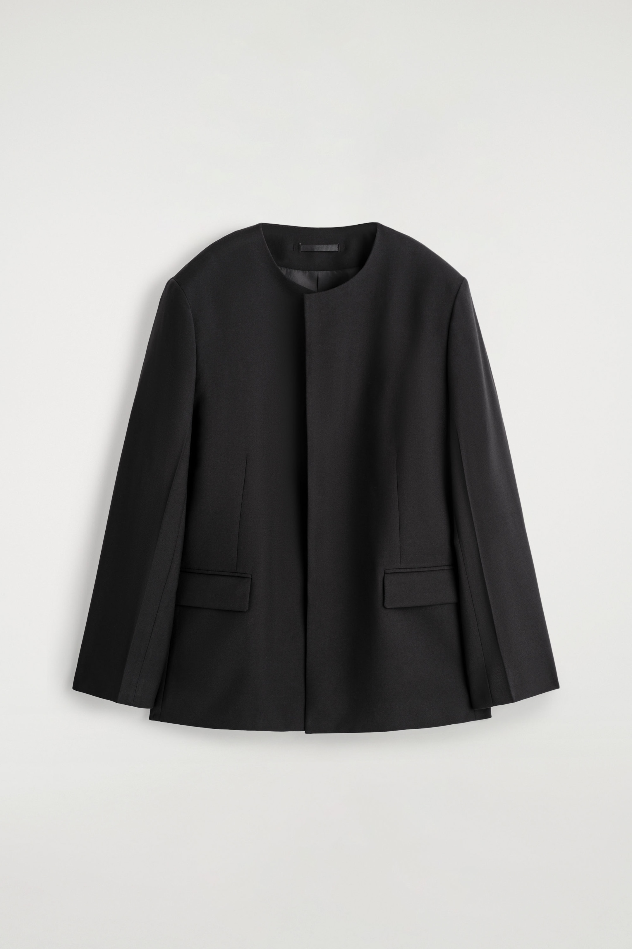 BLAZER DE LANA SIN CUELLO