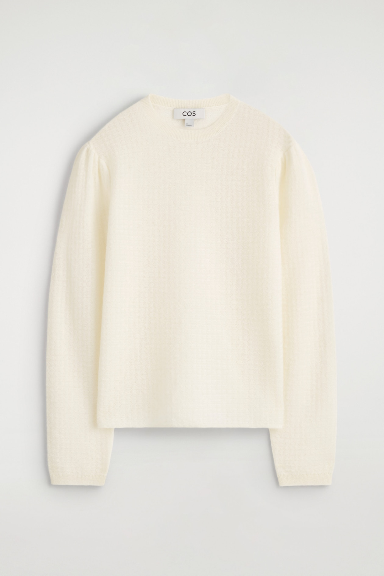 ZIGZAG-KNIT MOHAIR-BLEND SWEATER — OFF-WHITE