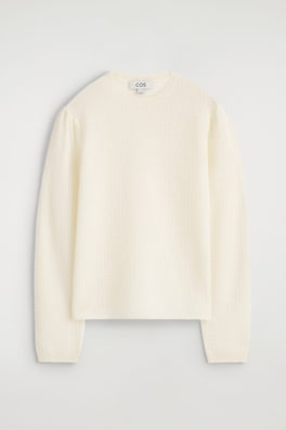 ZIGZAG-KNIT MOHAIR-BLEND SWEATER — OFF-WHITE 7