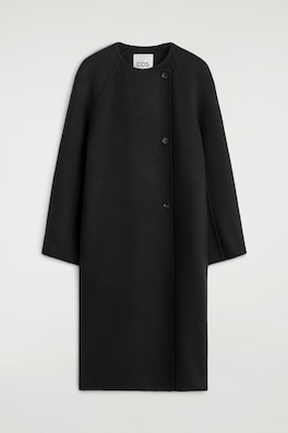 DOUBLE-FACED CASHMERE LONG COAT — BLACK 7