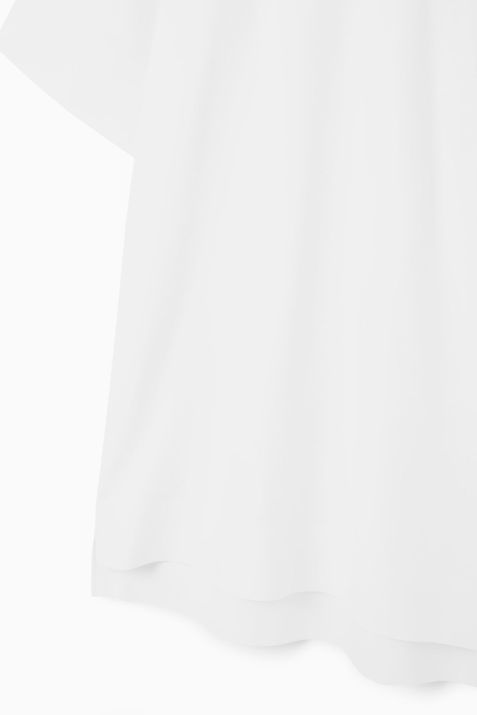 LONGLINE CREW-NECK T-SHIRT - WHITE - 2