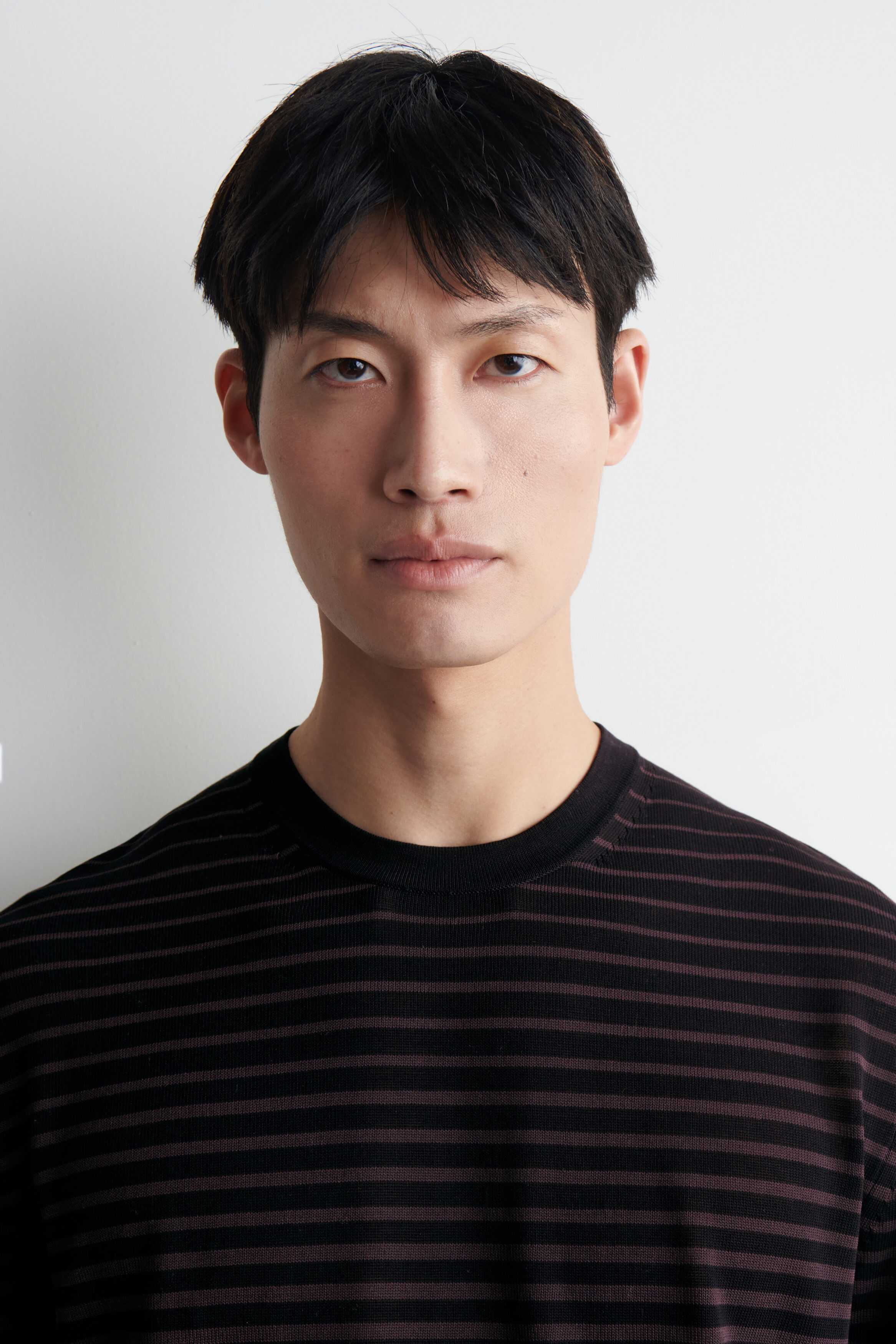 STRIPED KNITTED COTTON T-SHIRT - thumbnail 4