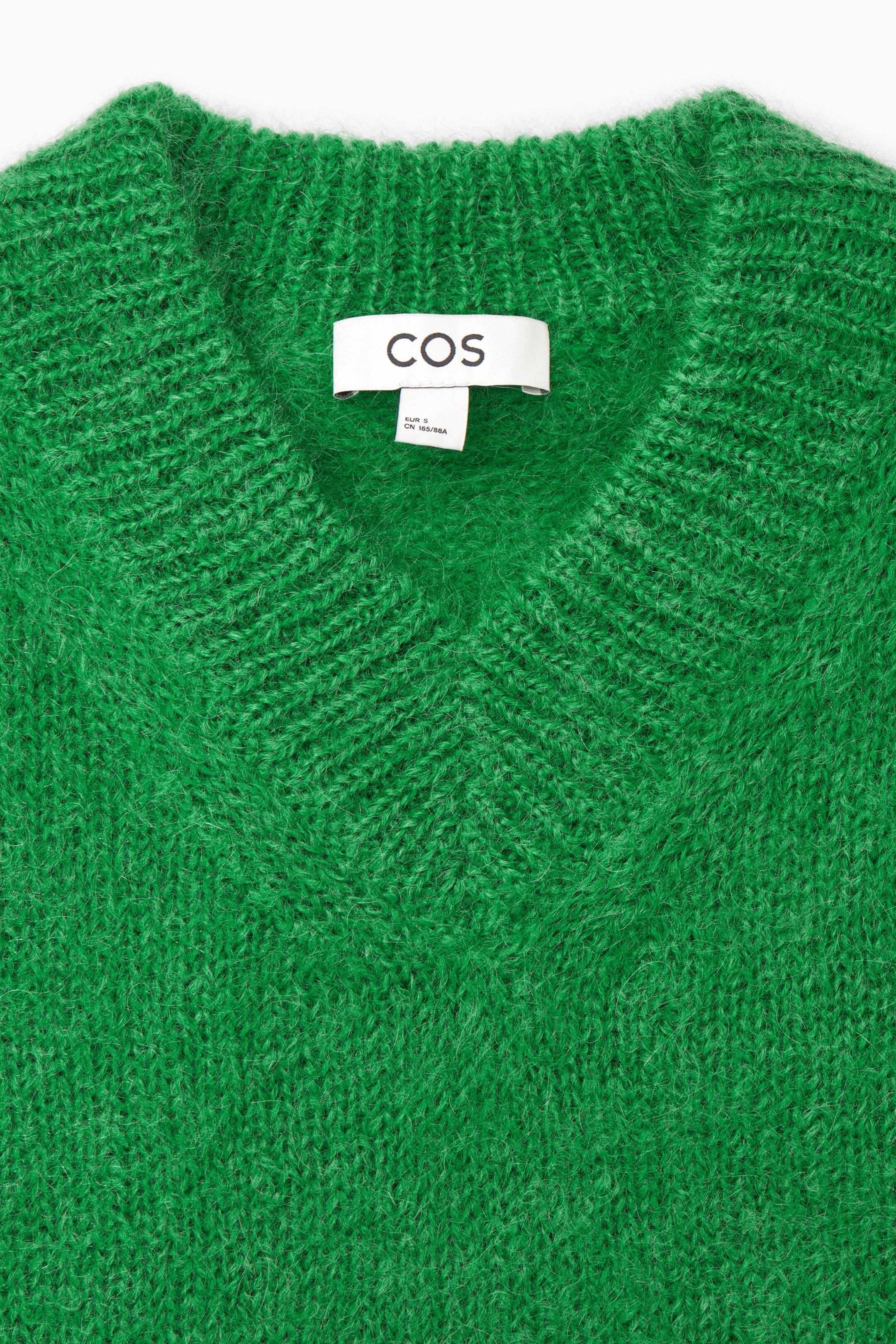 View larger image: CROPPED V-NECK MOHAIR JUMPER - GREEN - Ladies | H&M GB 2