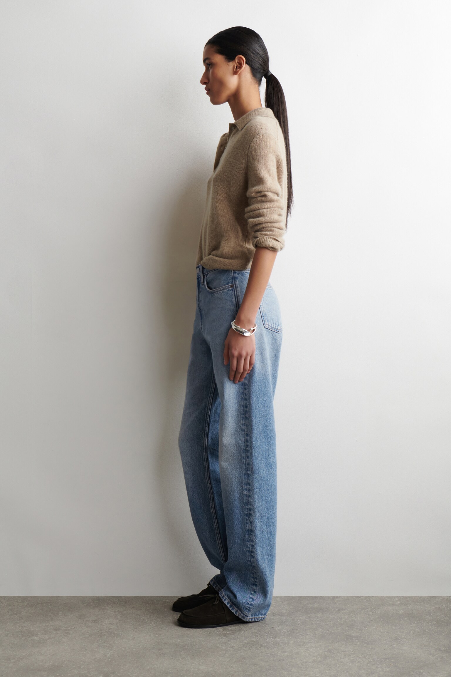 ג'ינס ישרים REPRISE - כחול דהוי/אינדיגו כהה - 5