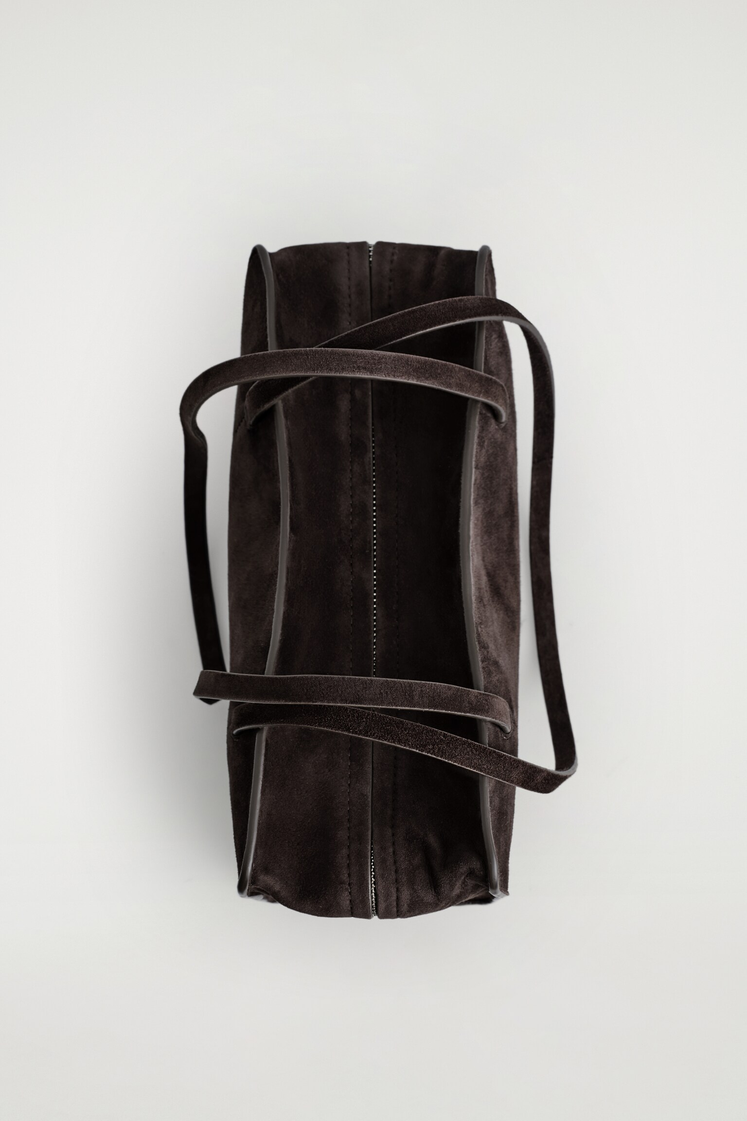 תיק בולינג מיני מארה - זמש - חום כהה - 6