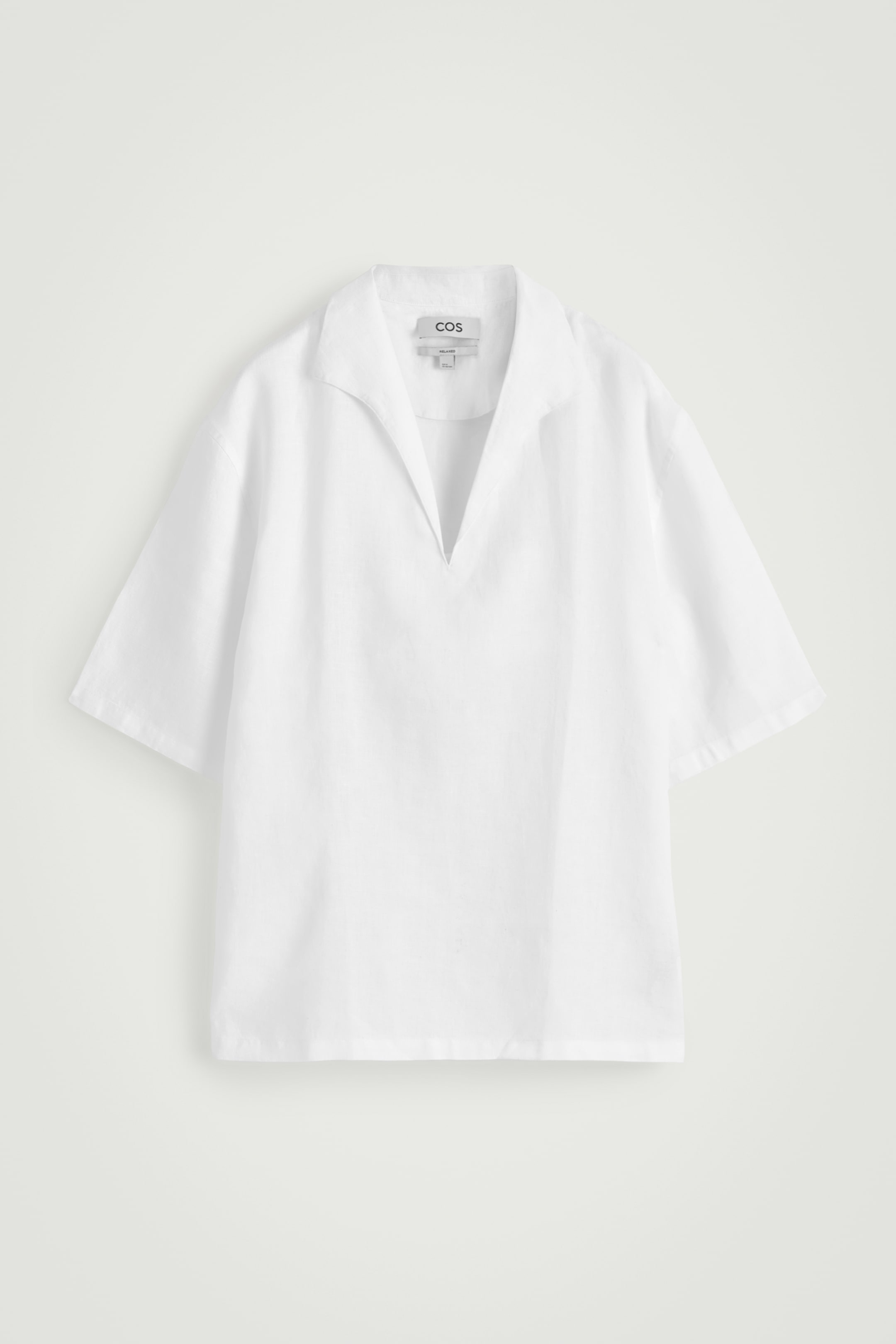 Grösseres Bild ansehen: LEINENHEMD MIT OFFENEM KRAGEN - WEISS - HERREN | H&M CH 9